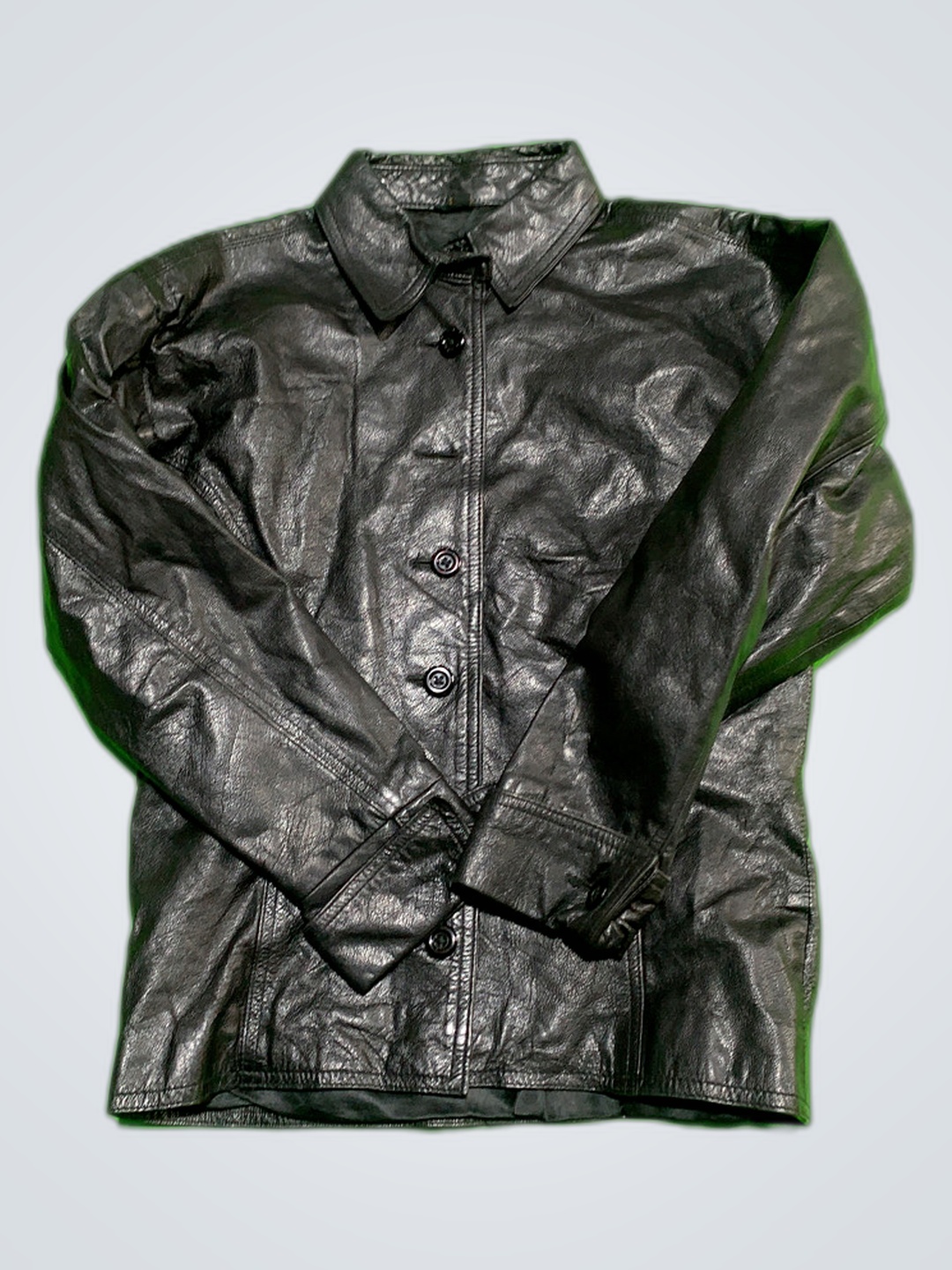 Chaqueta de Cuero Negra