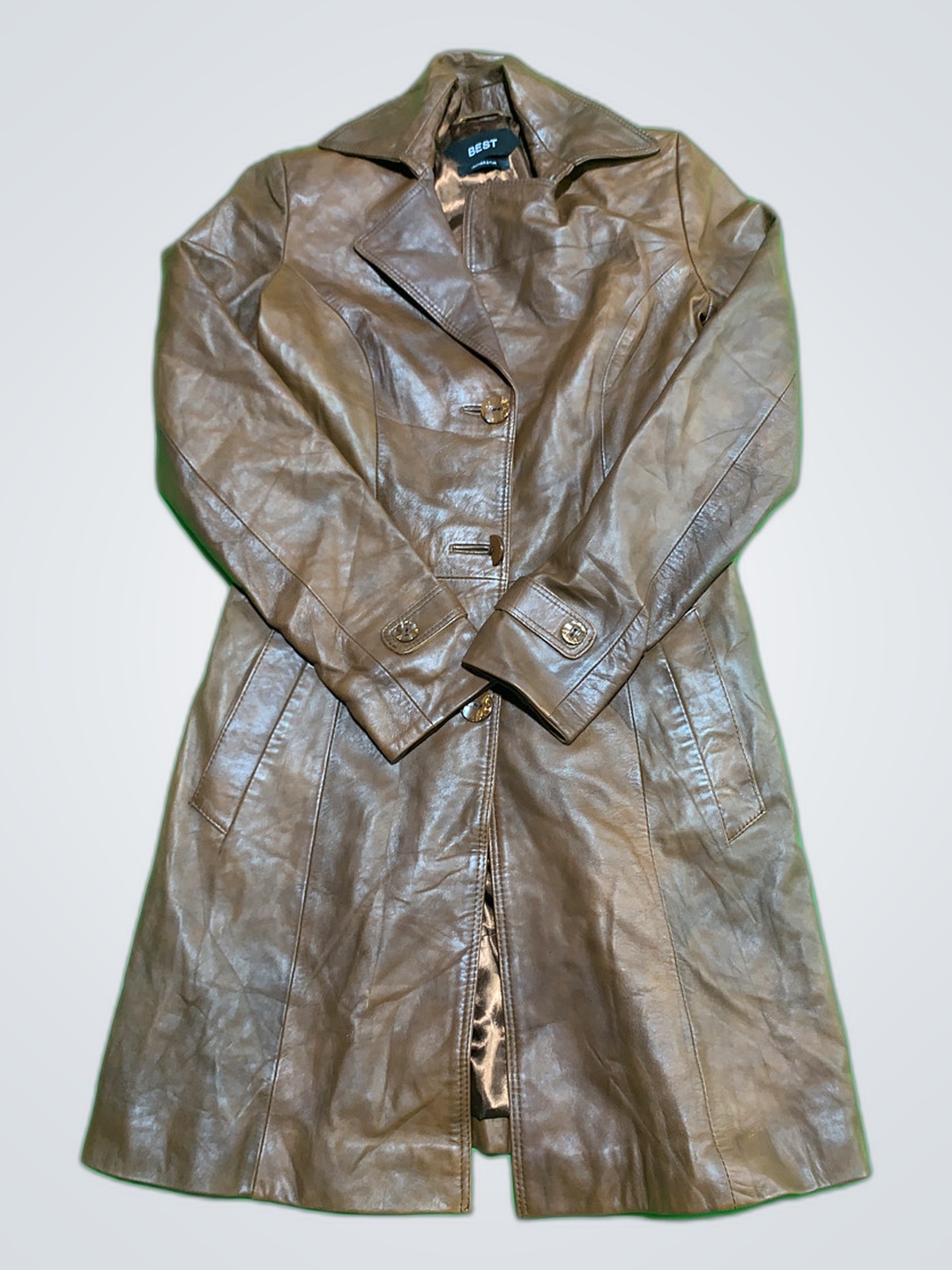 Mejor abrigo de cuero tipo trench