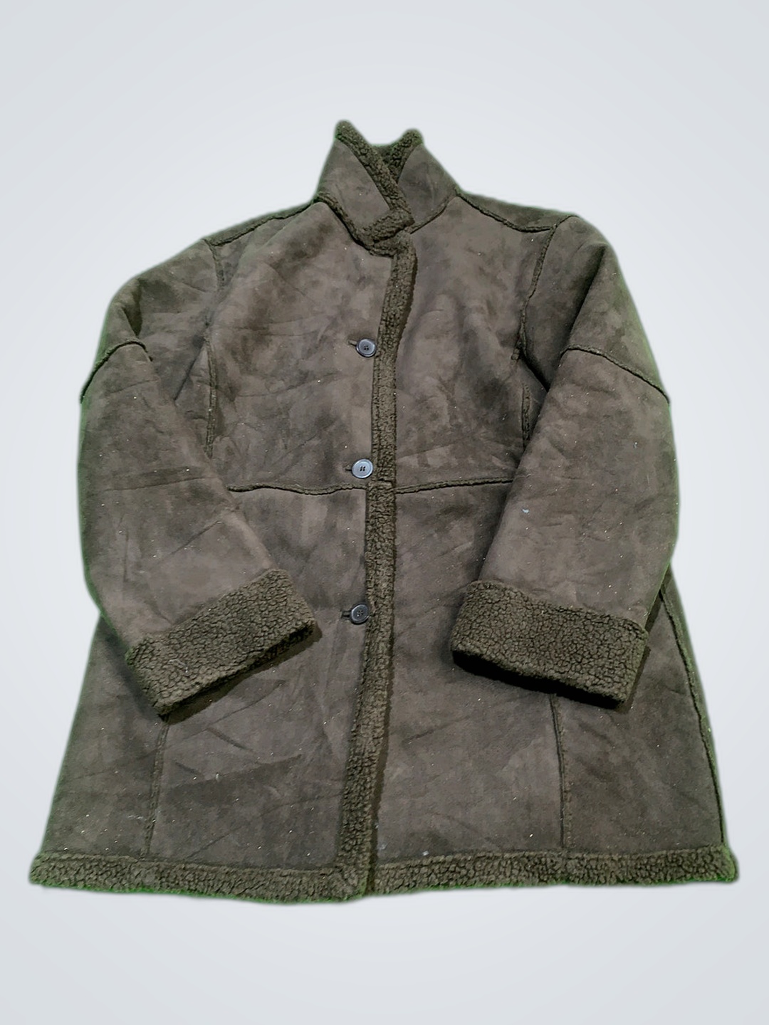 Chaqueta de ante resistente a la intemperie