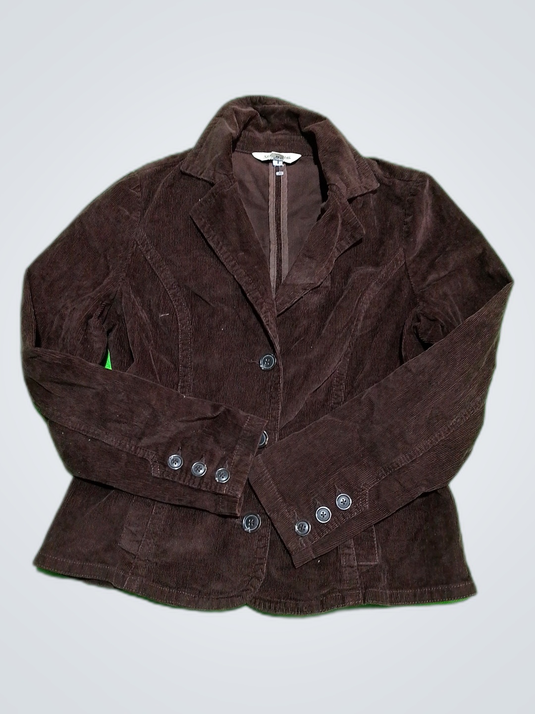 Chaqueta de pana marrón