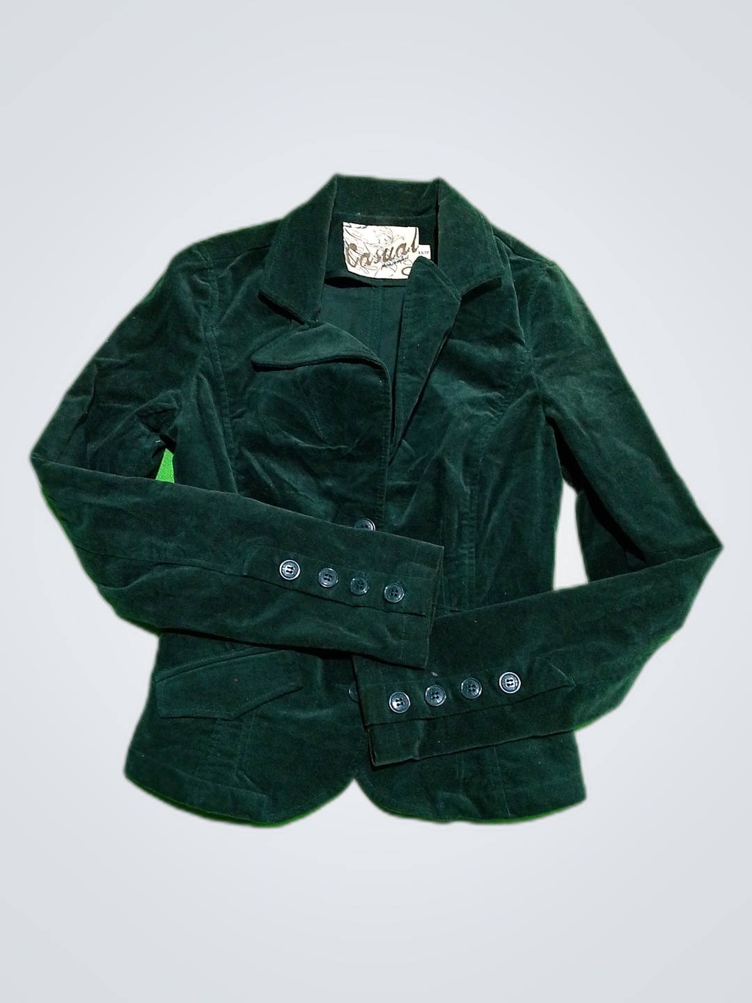 Blazer de Terciopelo Verde