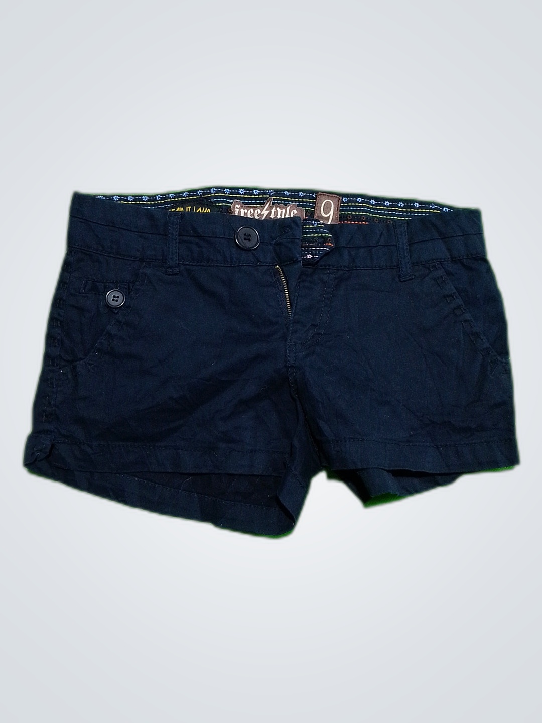Shorts de algodón negro