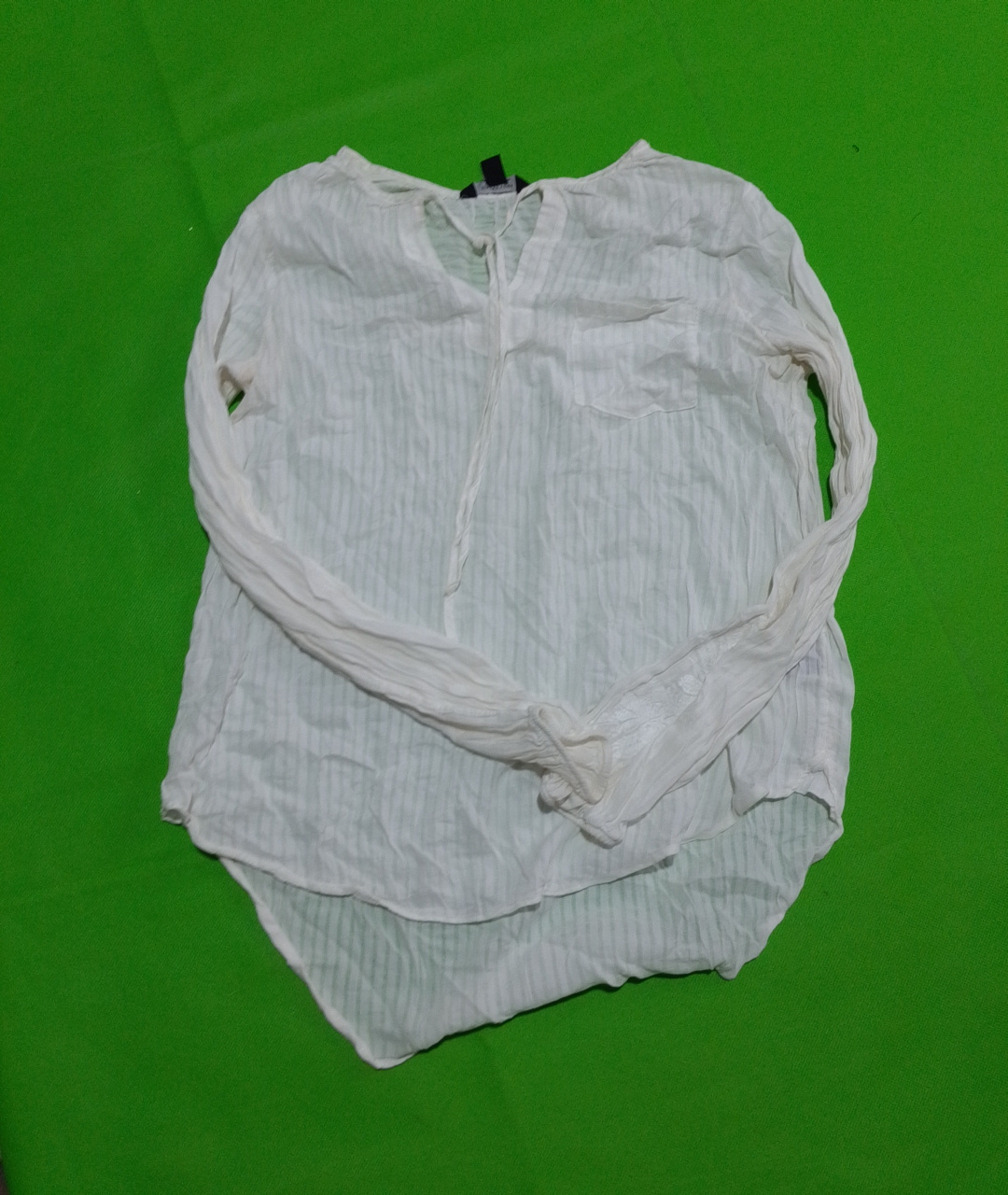 Simply Vera Vera Wang Sheer Long Sleeve Blouse