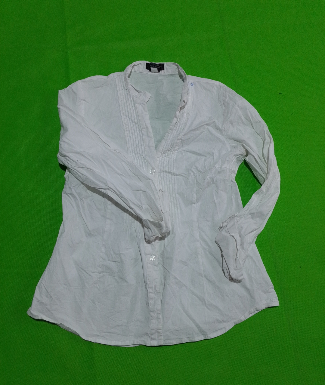 Spence White Button-Up Shirt