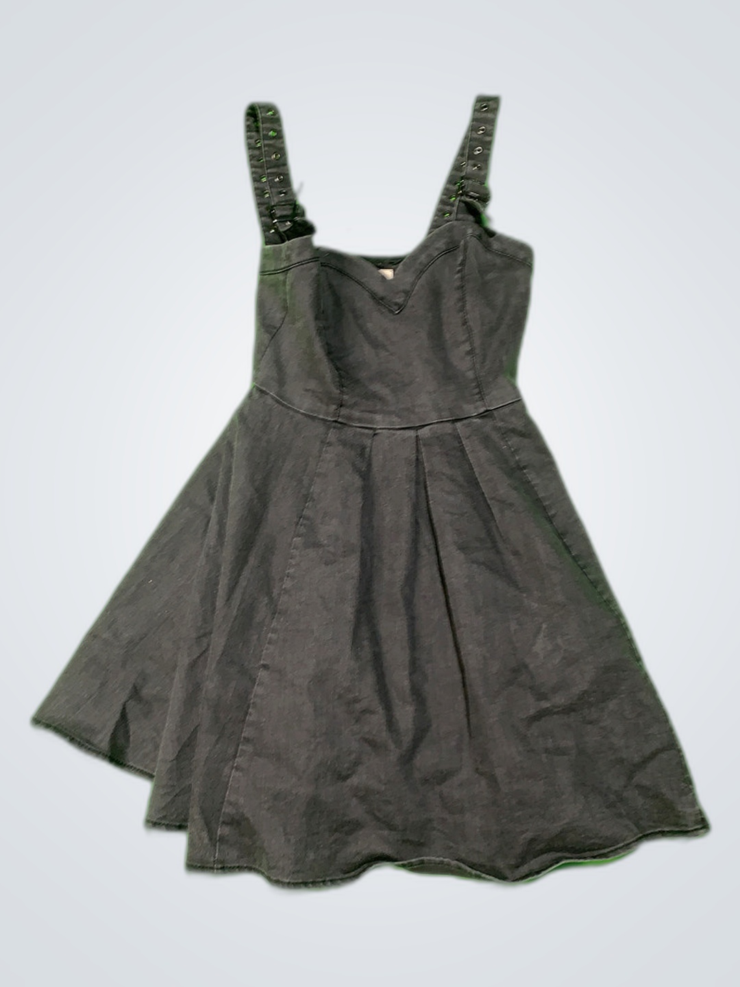 ブラックデニムドレス