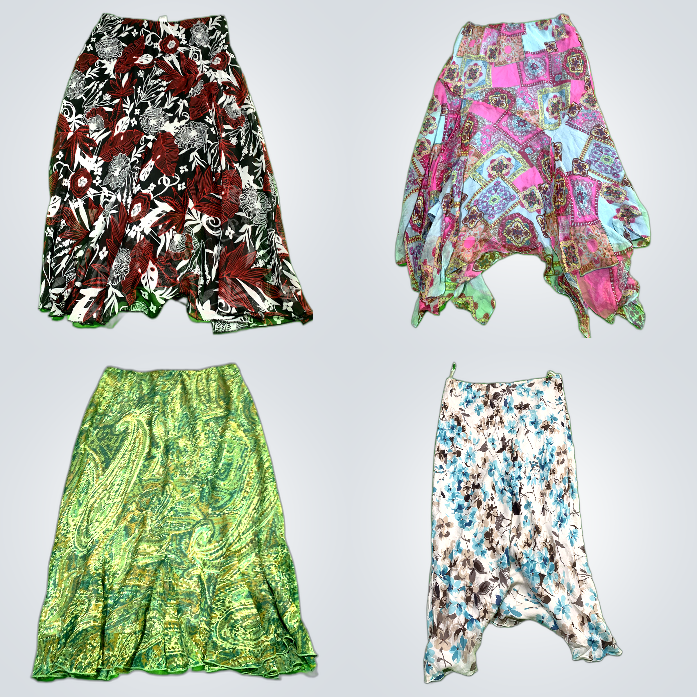 Floral Print Maxi Skirts