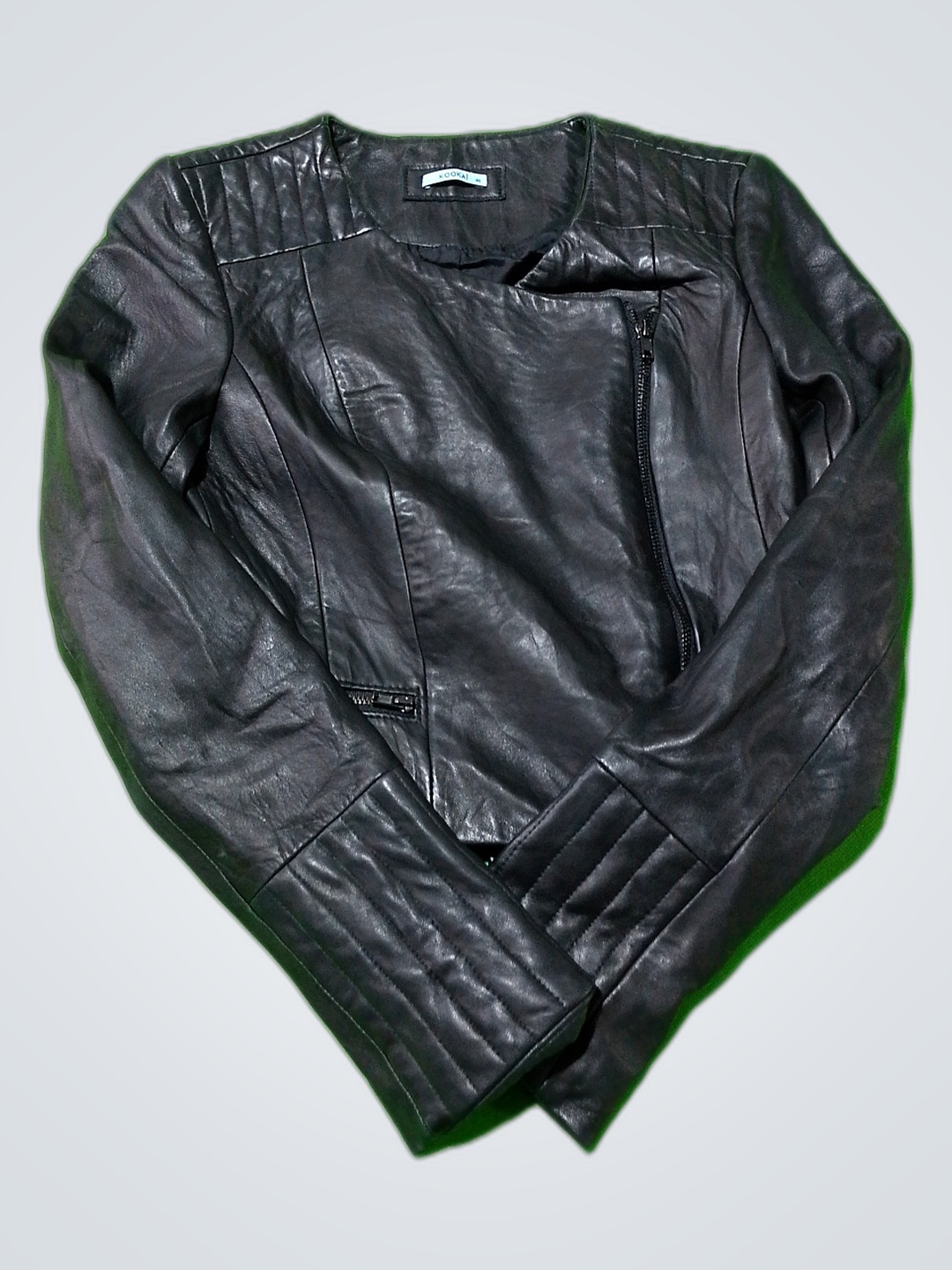 Kookai Black Leather Jacket