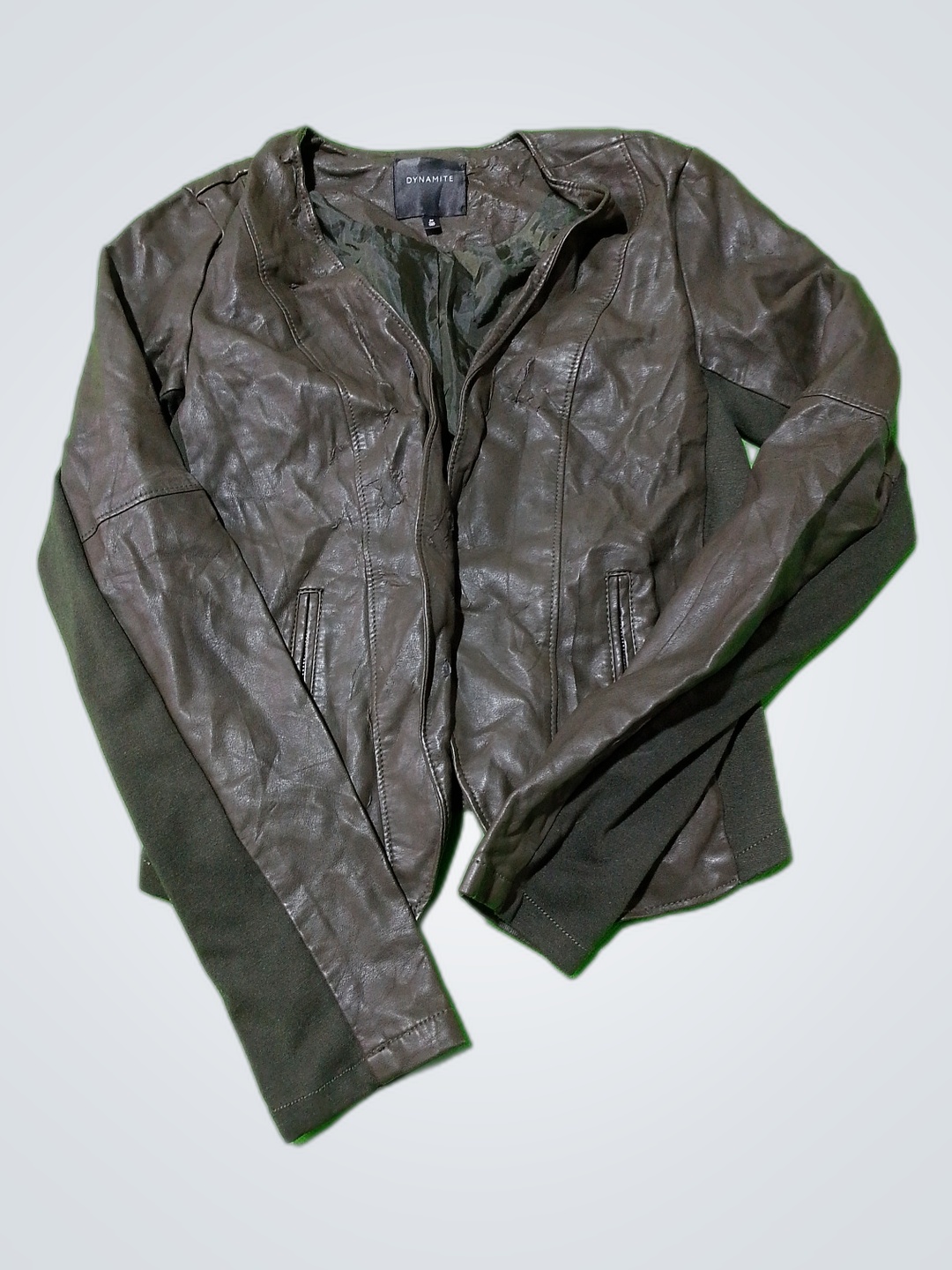 Dynamite Brown Leather Jacket