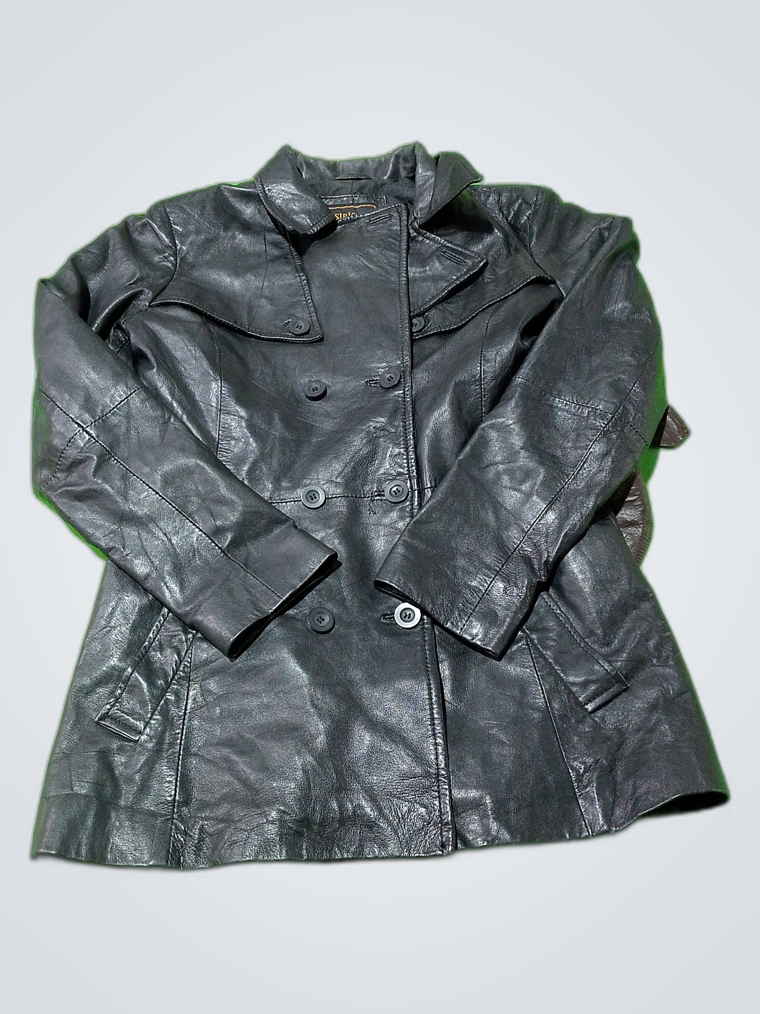 Siricco Black Leather Jacket