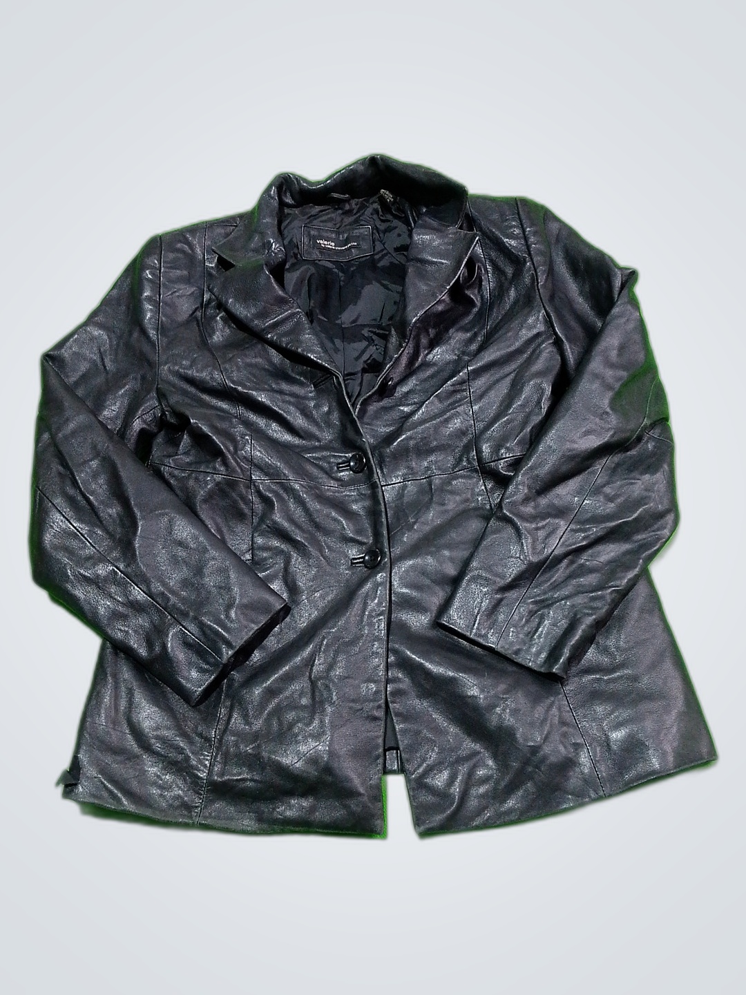 Valerie Stevens Petite Black Leather Jacket