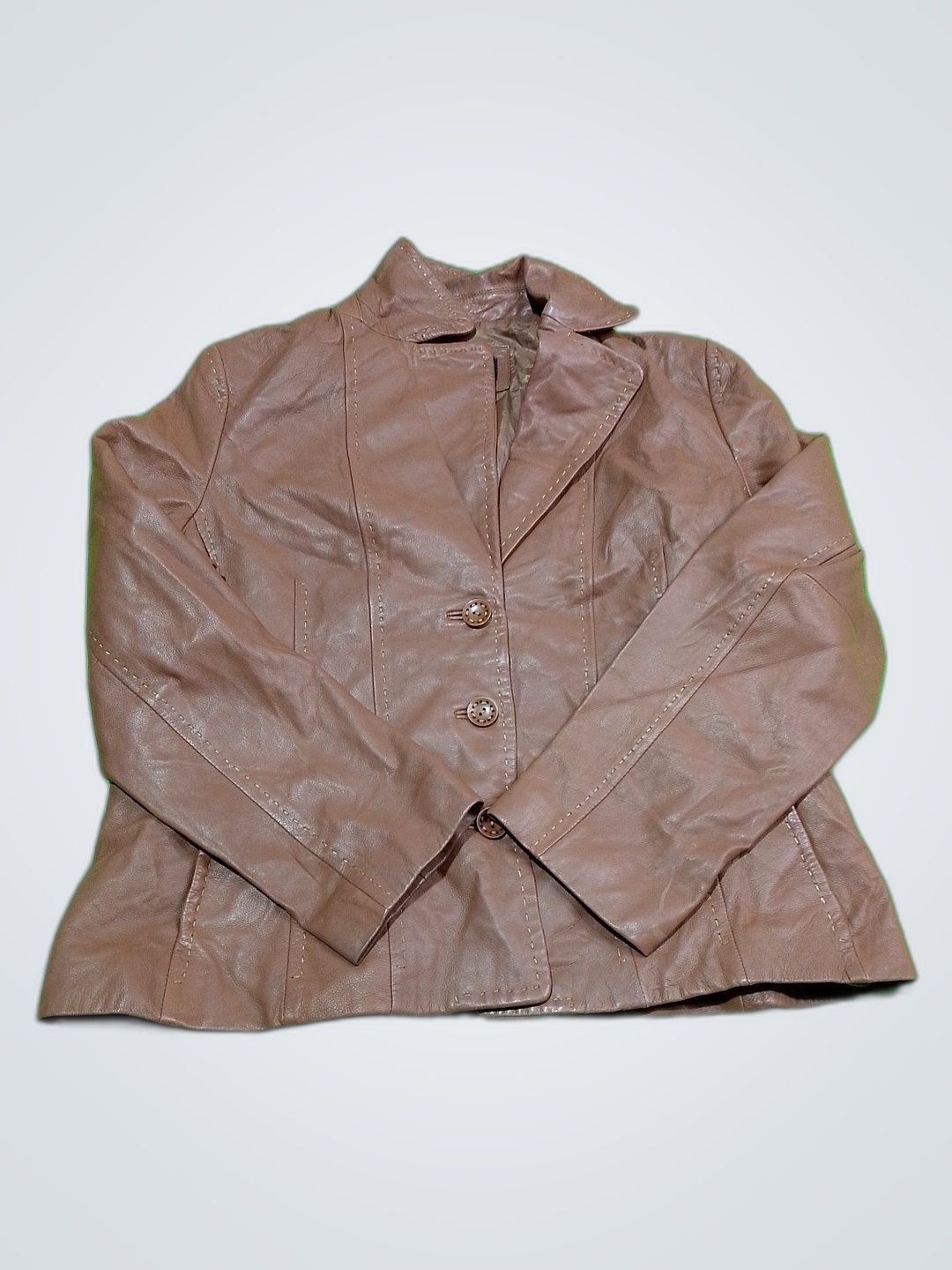 Jones New York Brown Leather Jacket