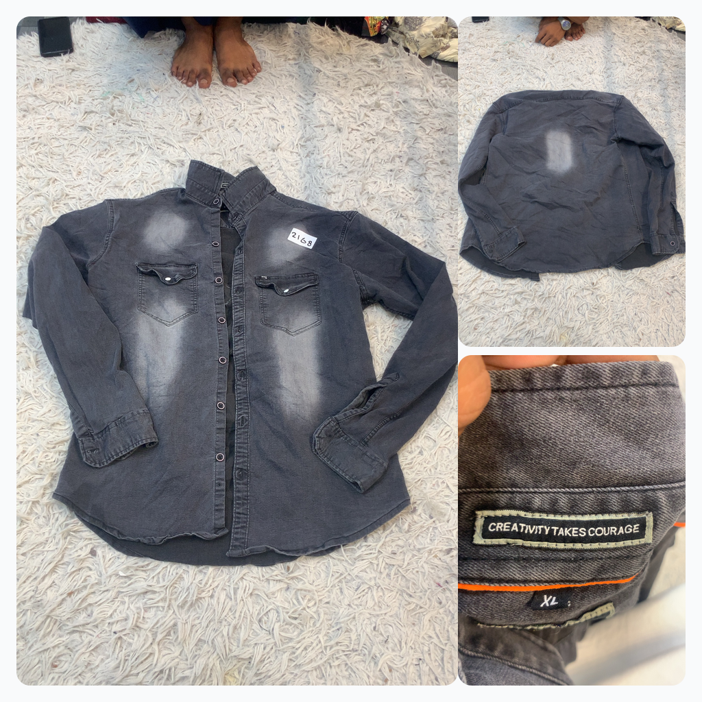Camisa Jeans com Botões