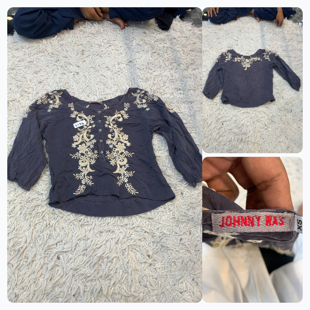 Johnny Was Embroidered Blouse