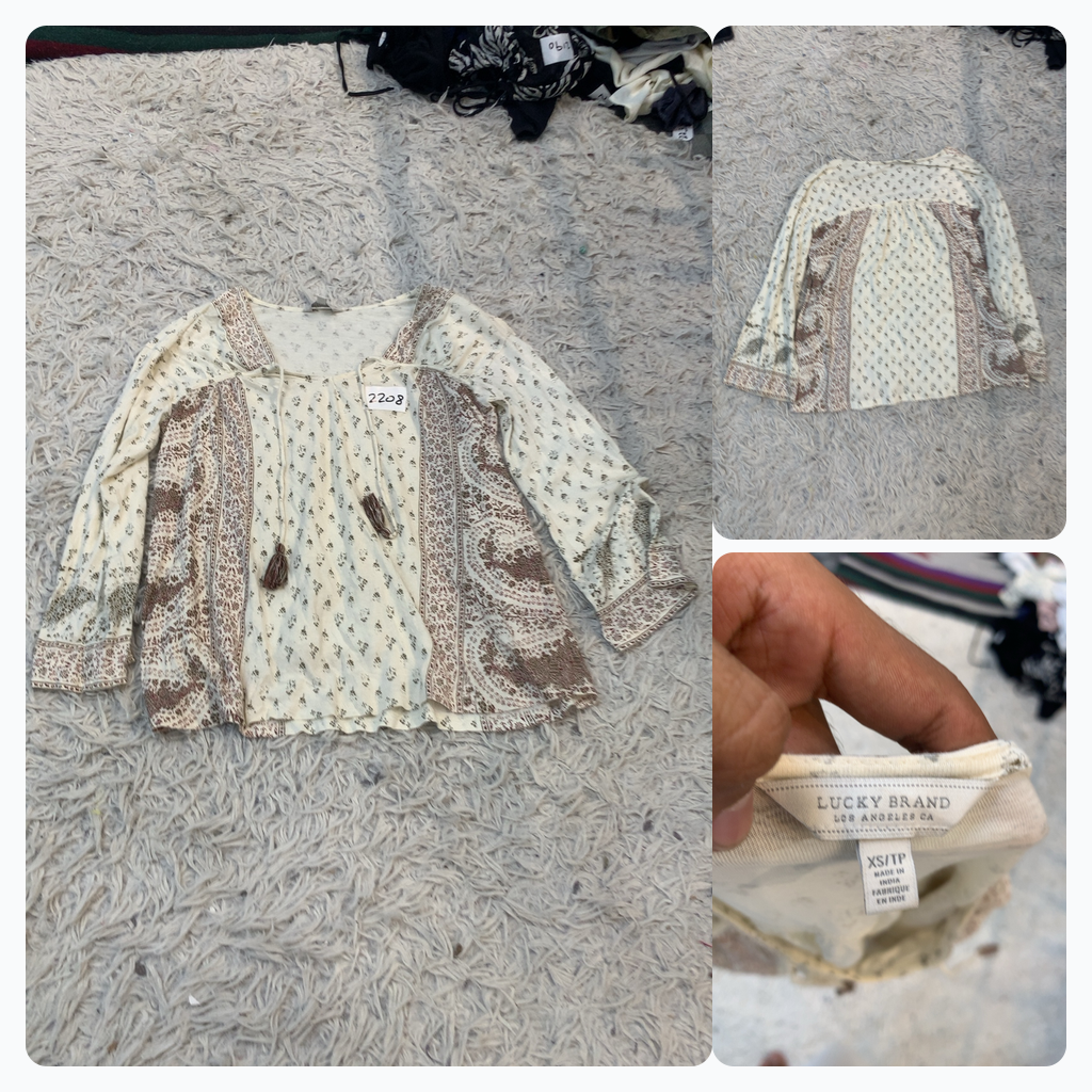 Lucky Brand Floral Print Blouse