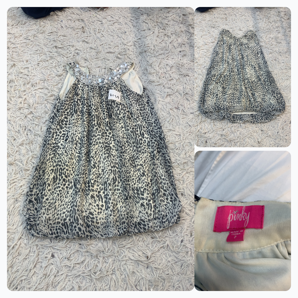 Pinky Leopard Print Dress