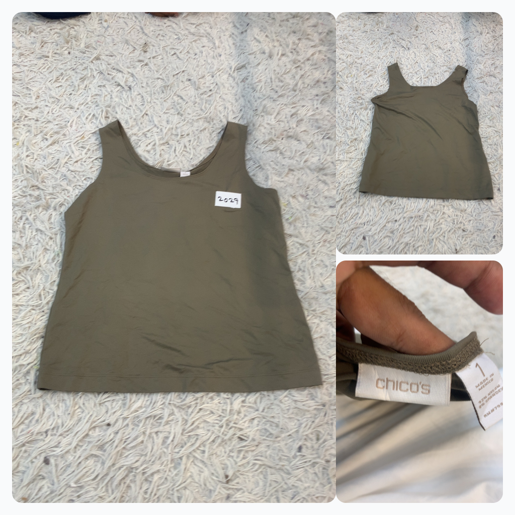 Chico's Olive Green Tank Top