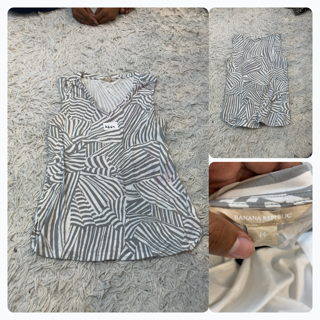 Banana Republic Zebra Print Tank Top