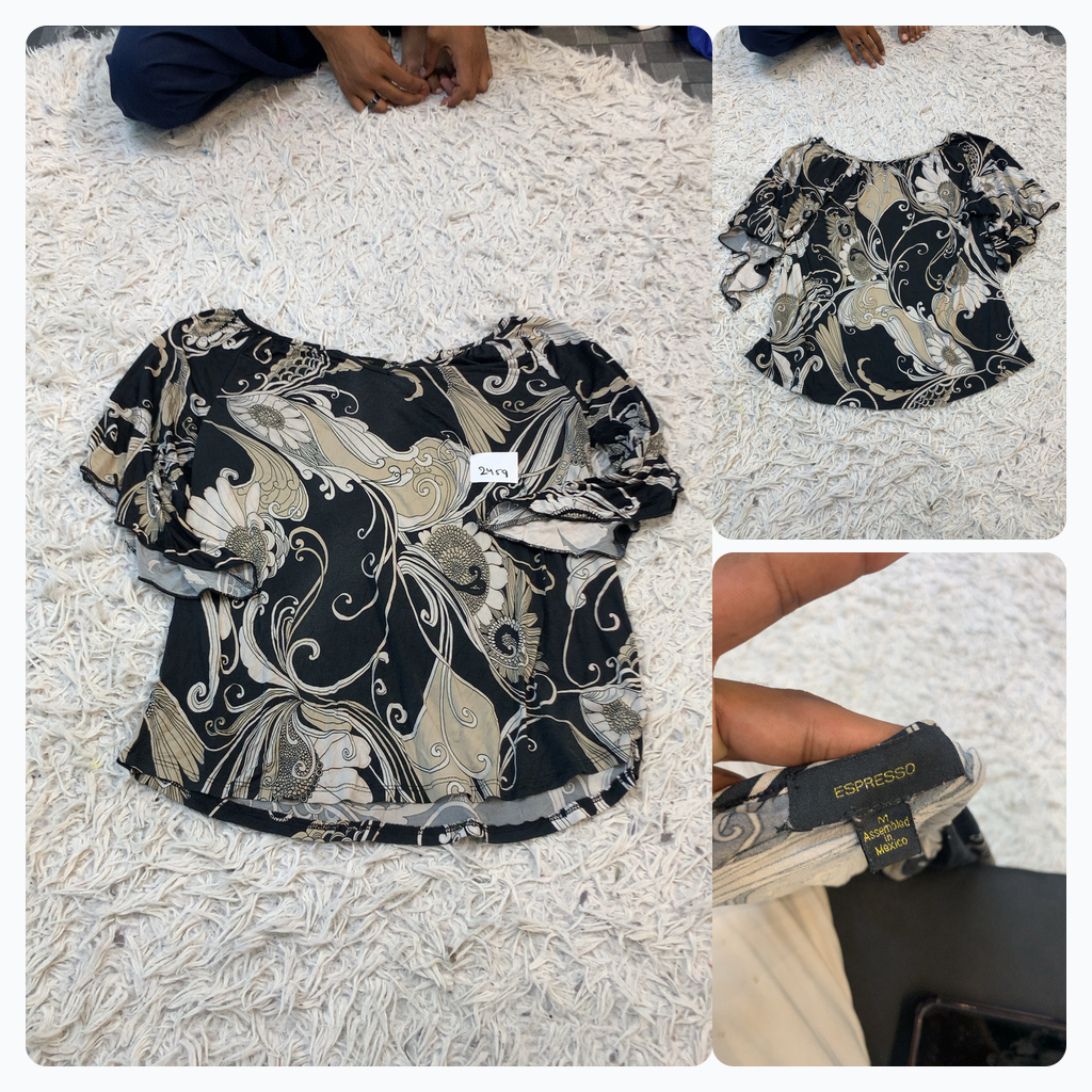 Blouse à imprimé floral Espresso