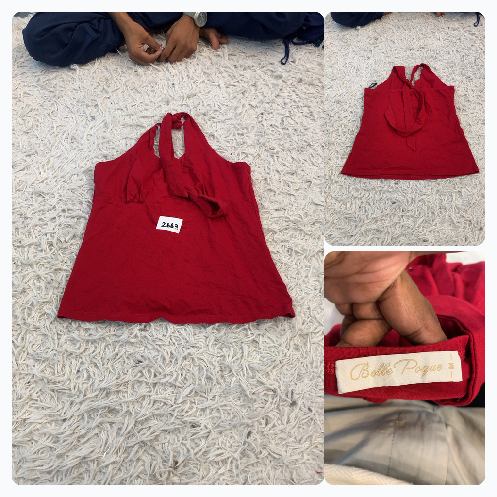 Top Halter Vermelho