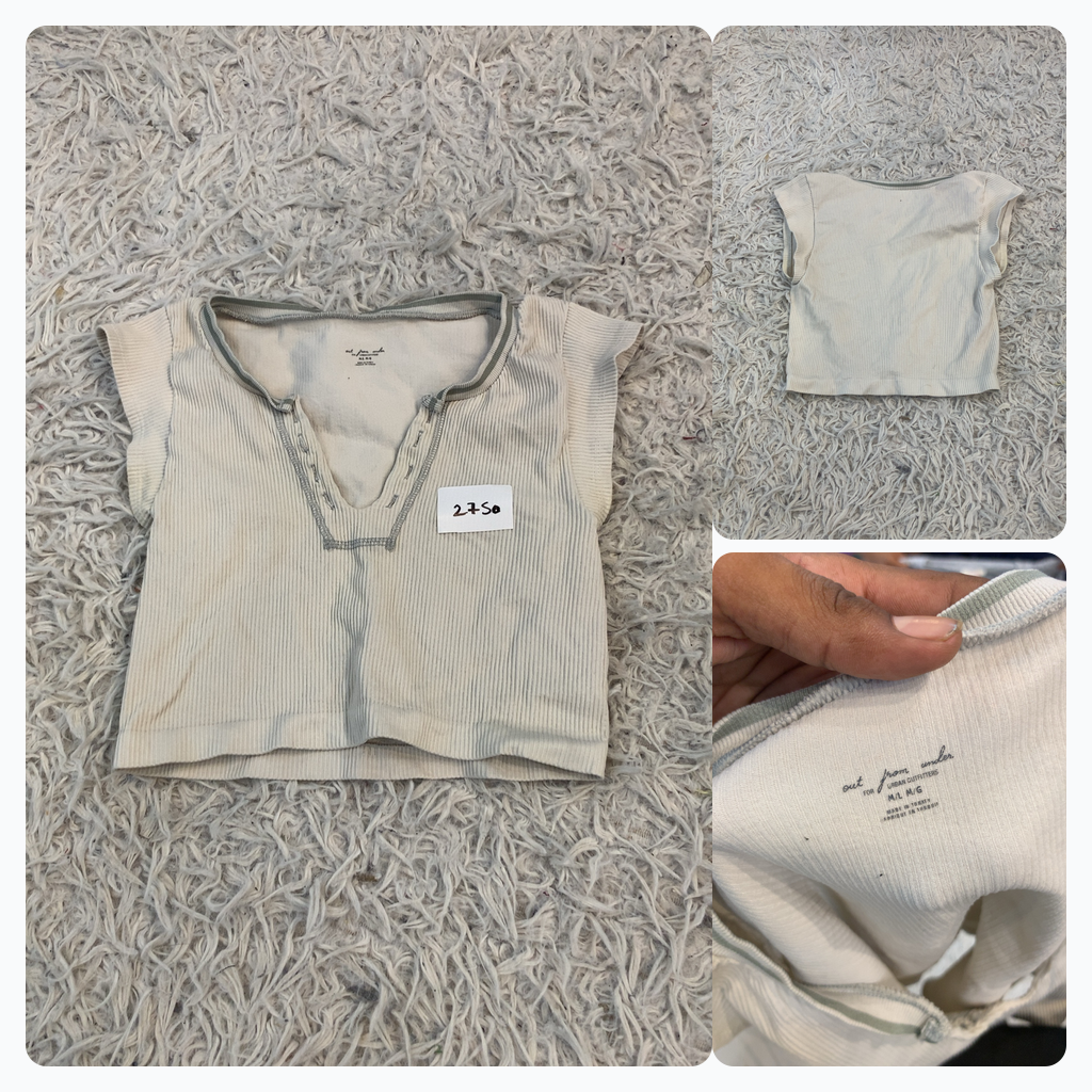 Top Crop Canellado Out From Under Urban Outfitters