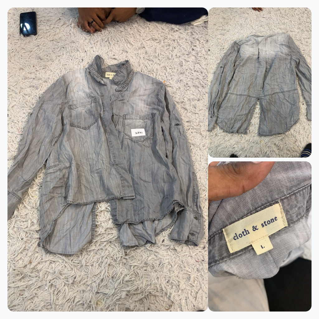 Camicia in denim con bottoni Cloth & Stone