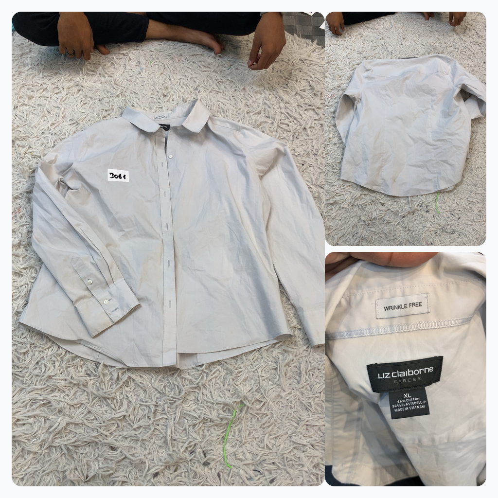 Camiseta de botones de carrera Liz Claiborne