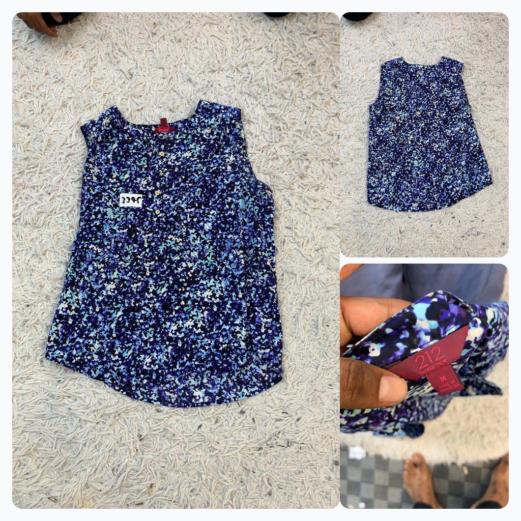 Blouse sans manches imprimée 212 Collection