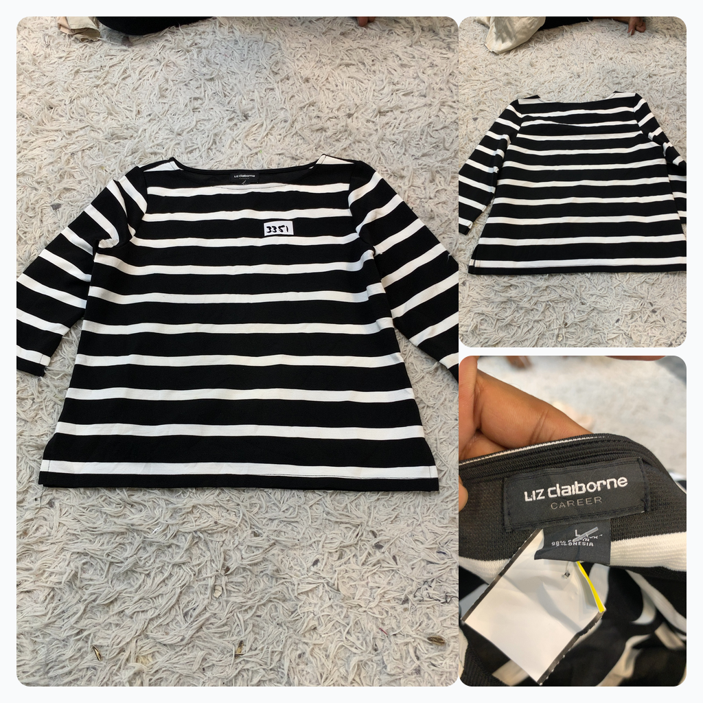 Top rayé Liz Claiborne