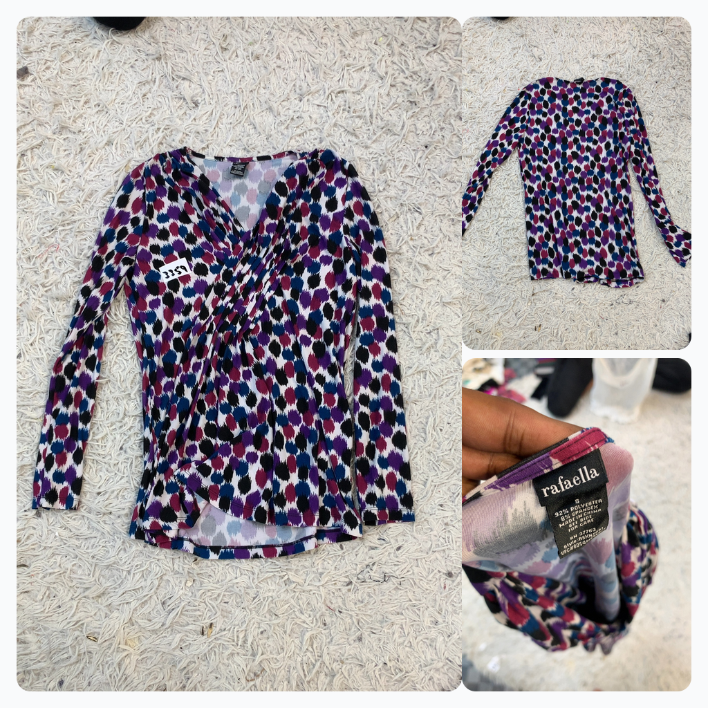 Camiseta de manga larga estampada Rafaella