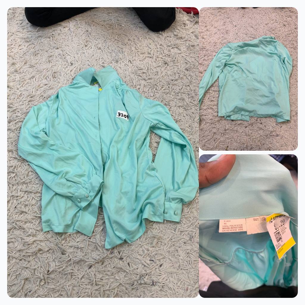 Blouse vintage à manches longues