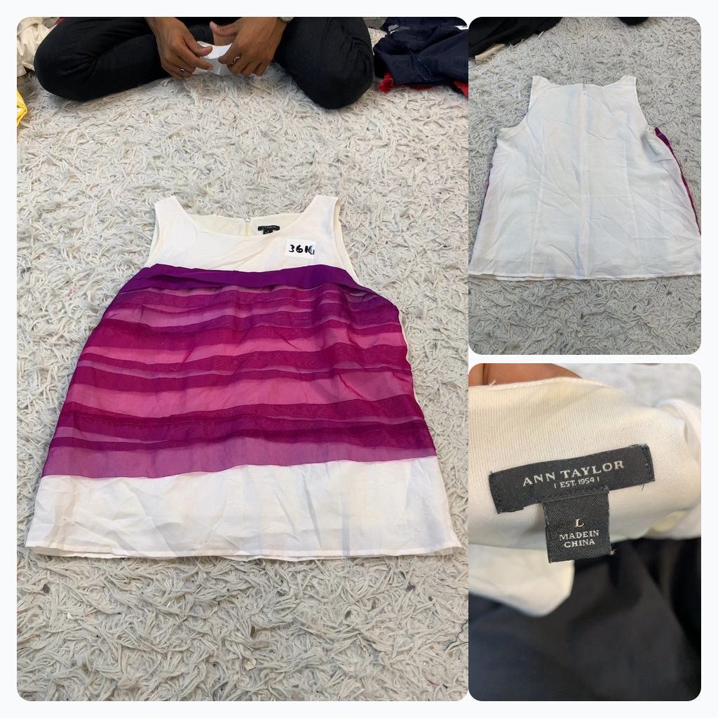 Ann Taylor Ombre Sleeveless Top