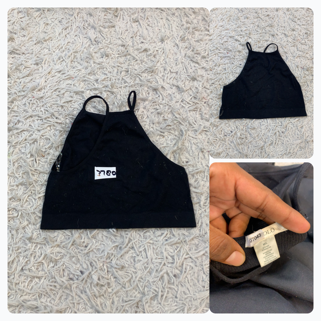 Top Halter Negro