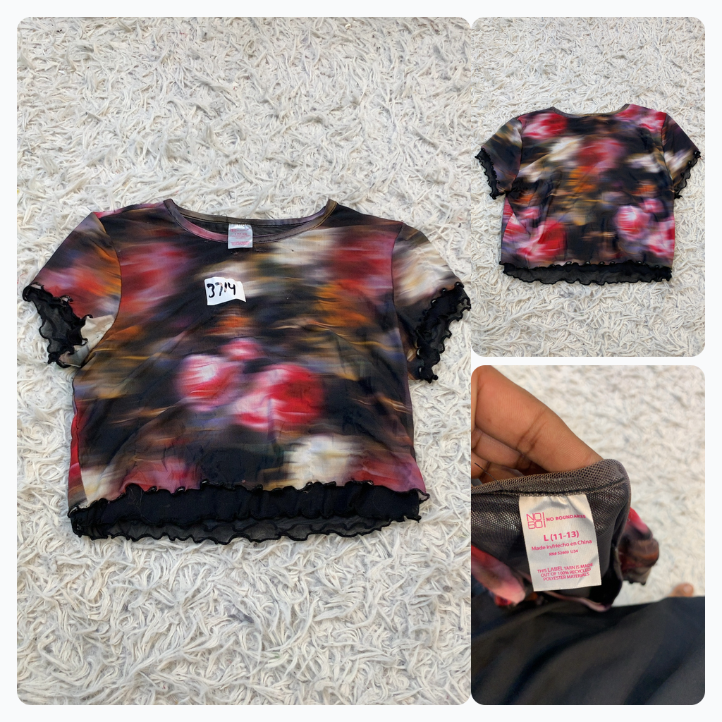 Top en maille florale No Boundaries
