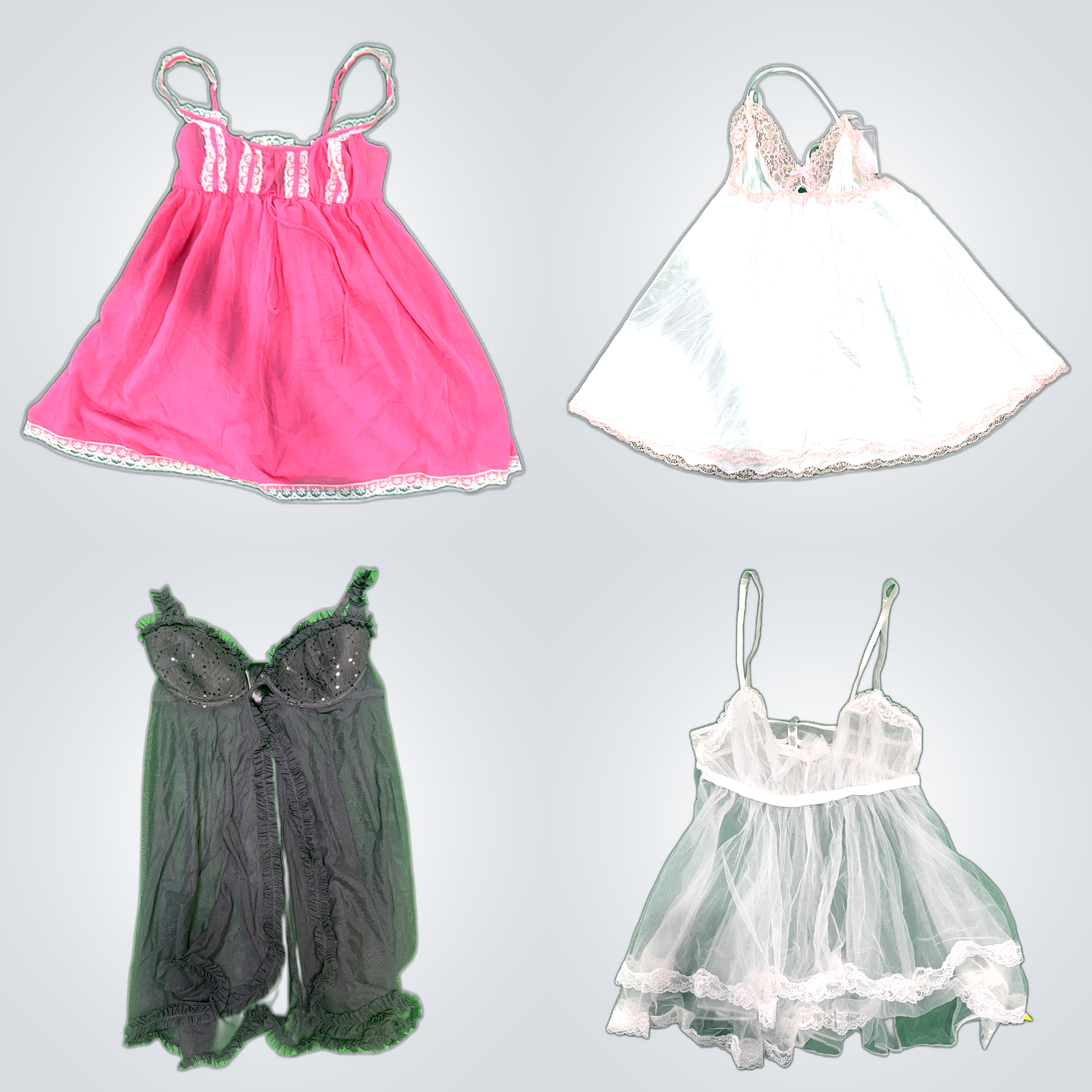 Victoria's Secret Sleepwear Bundle 10 Piece Chemis..