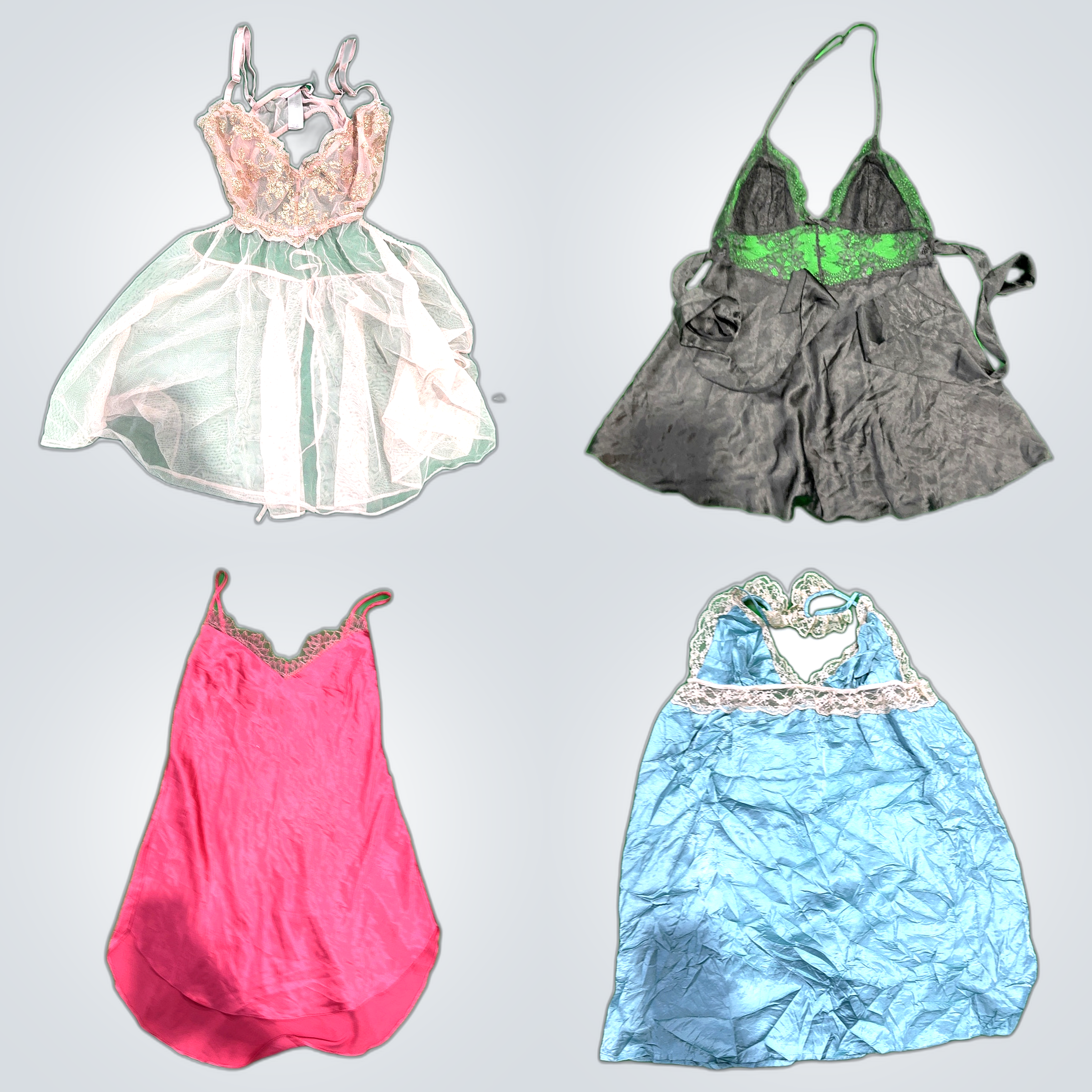 Victoria's Secret Lingerie Bundle: 10 Slip Dress C..