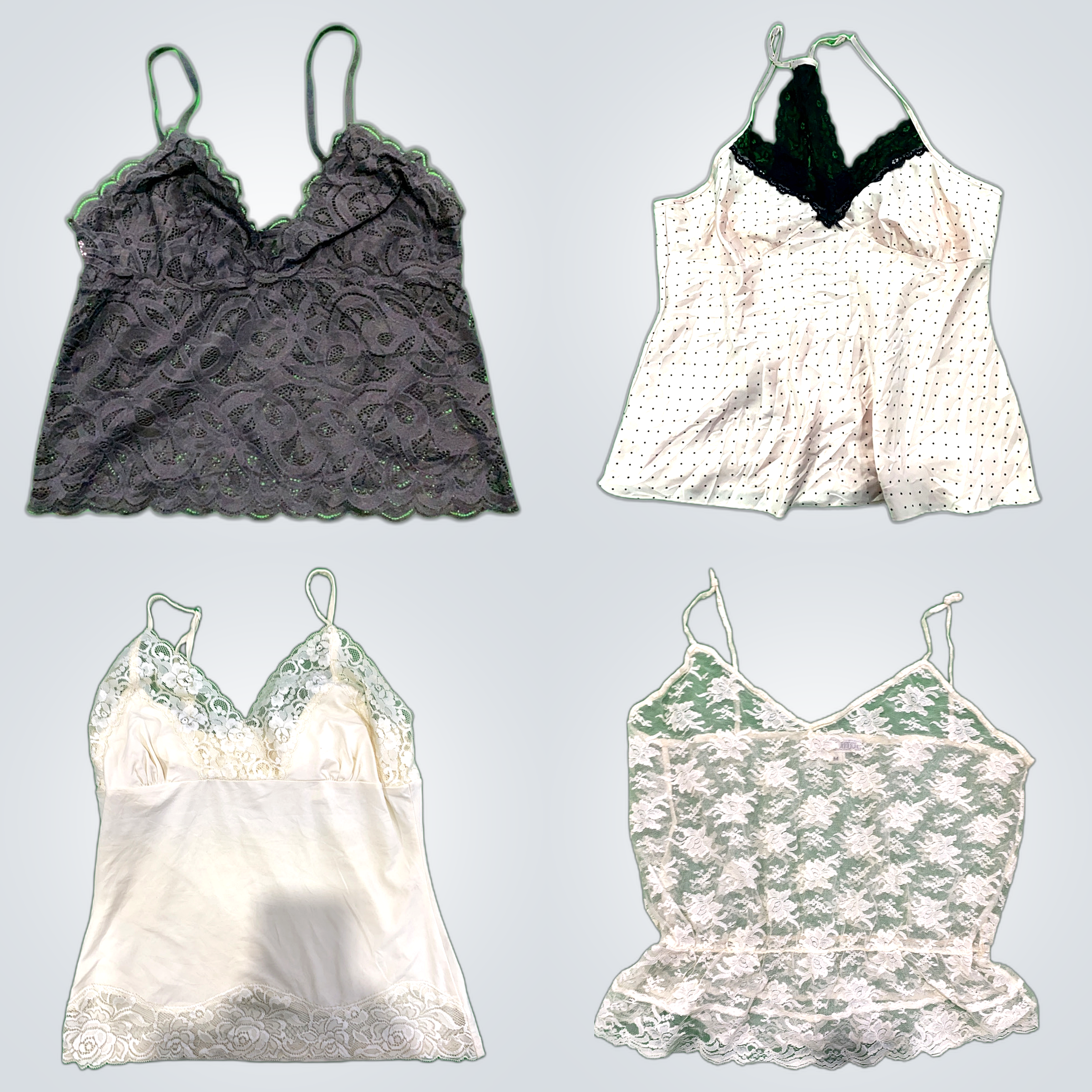 レーストリムキャミソール