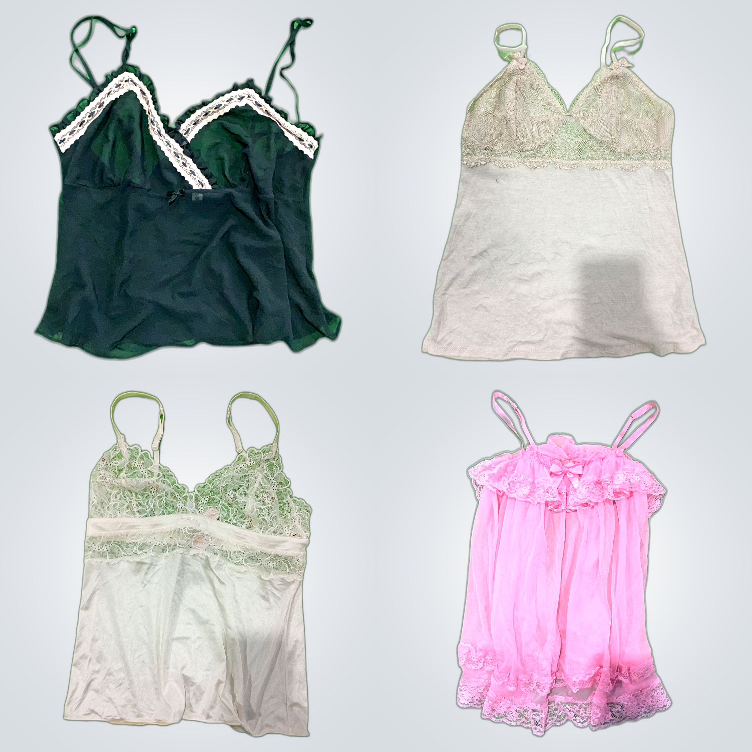 Victoria's Secret Y2K Lace Trim Camisoles