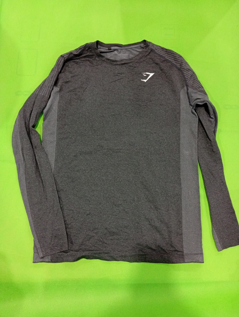 Gymshark Camiseta de Manga Larga Gris