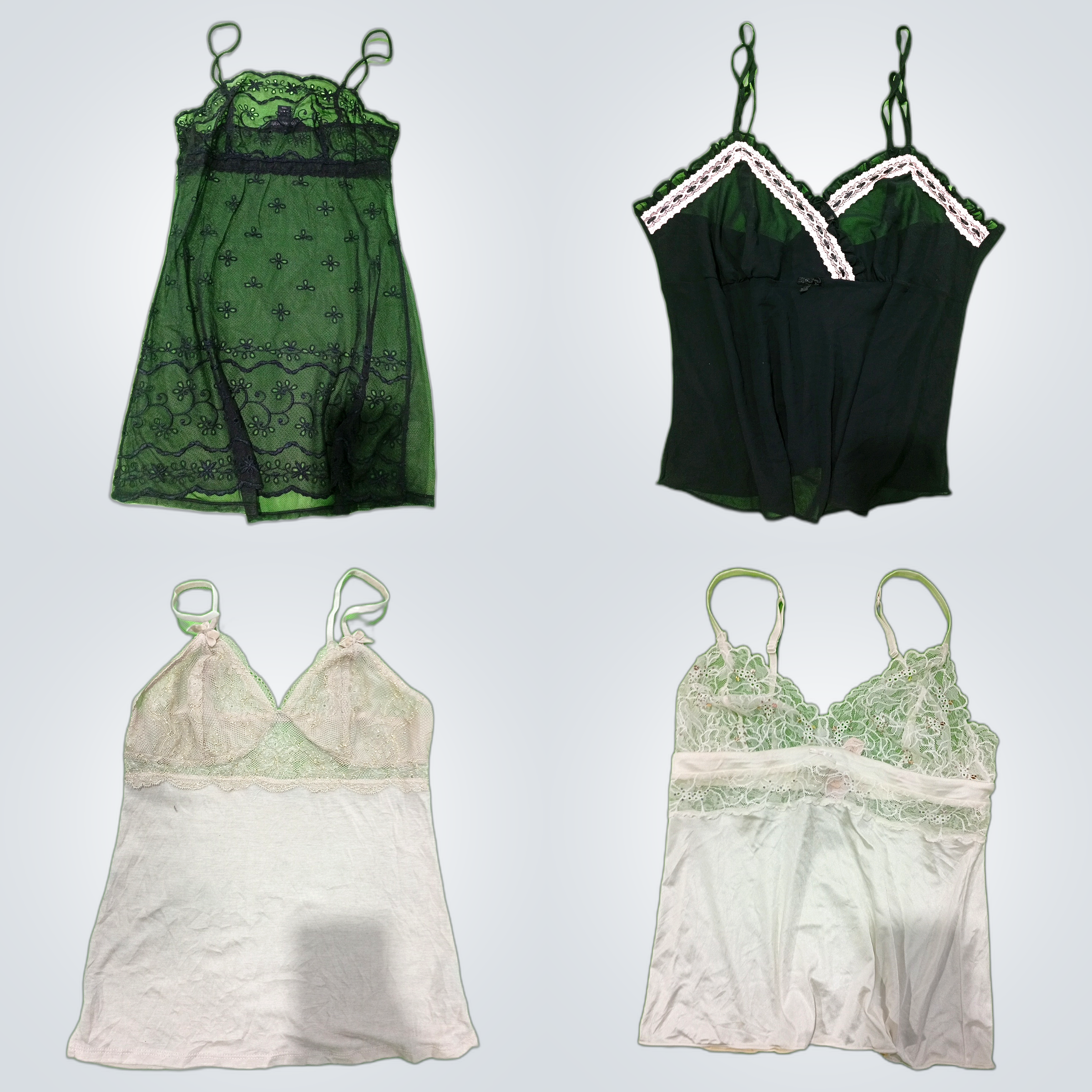 Victoria's Secret Y2K Spitze Trim Spaghetti-Top