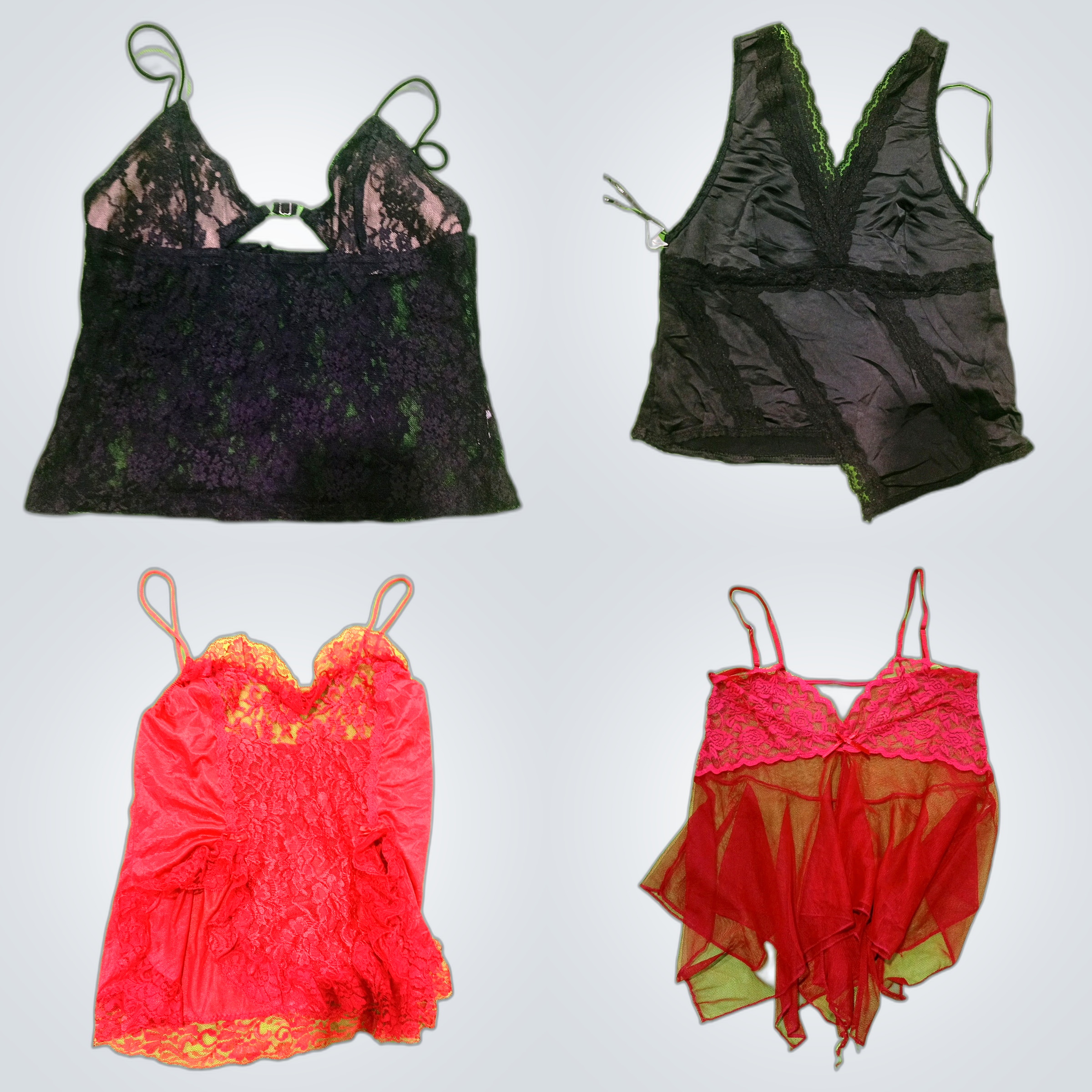 Camisoles à bretelles en dentelle Y2K