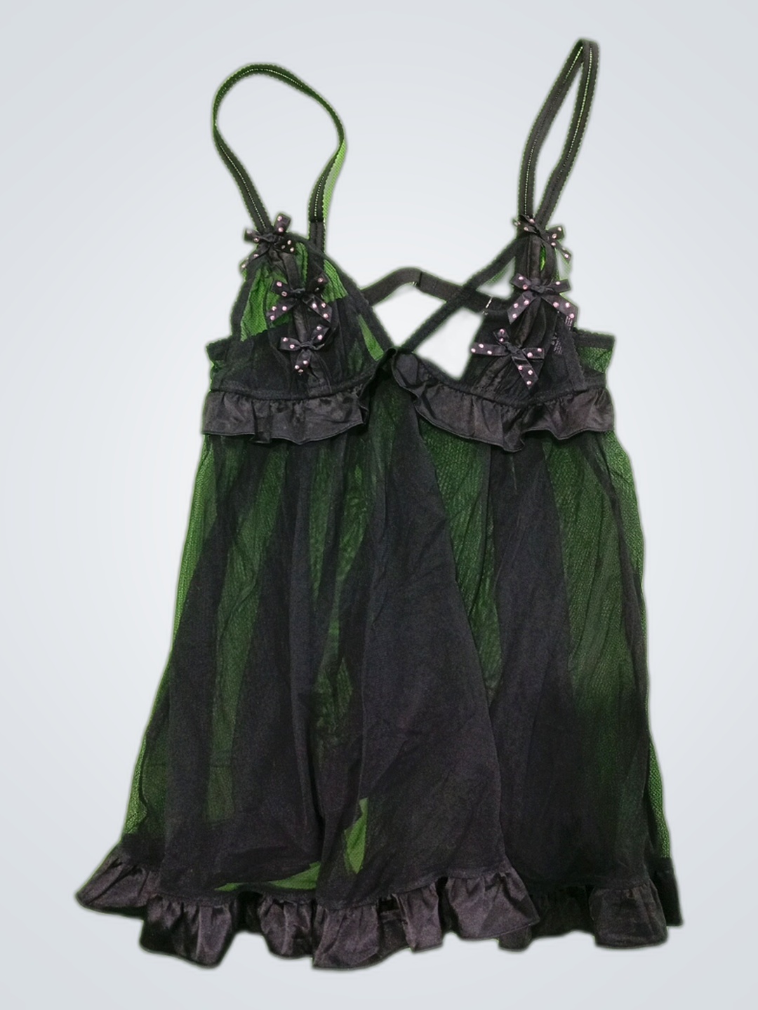 Victoria's Secret Black Sheer Chemise