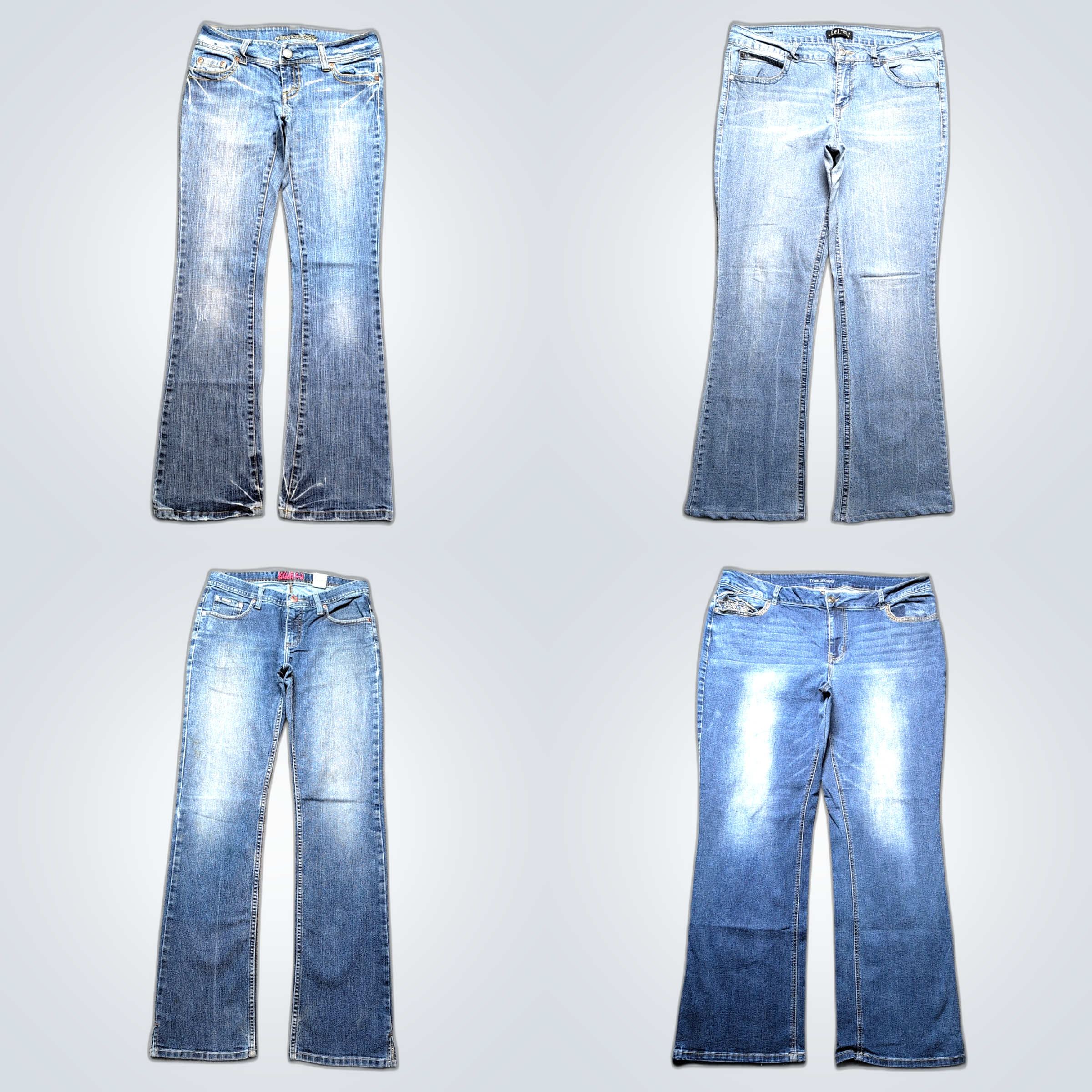 Top Brands Jeans Bundle: Silver, Wrangler, America..