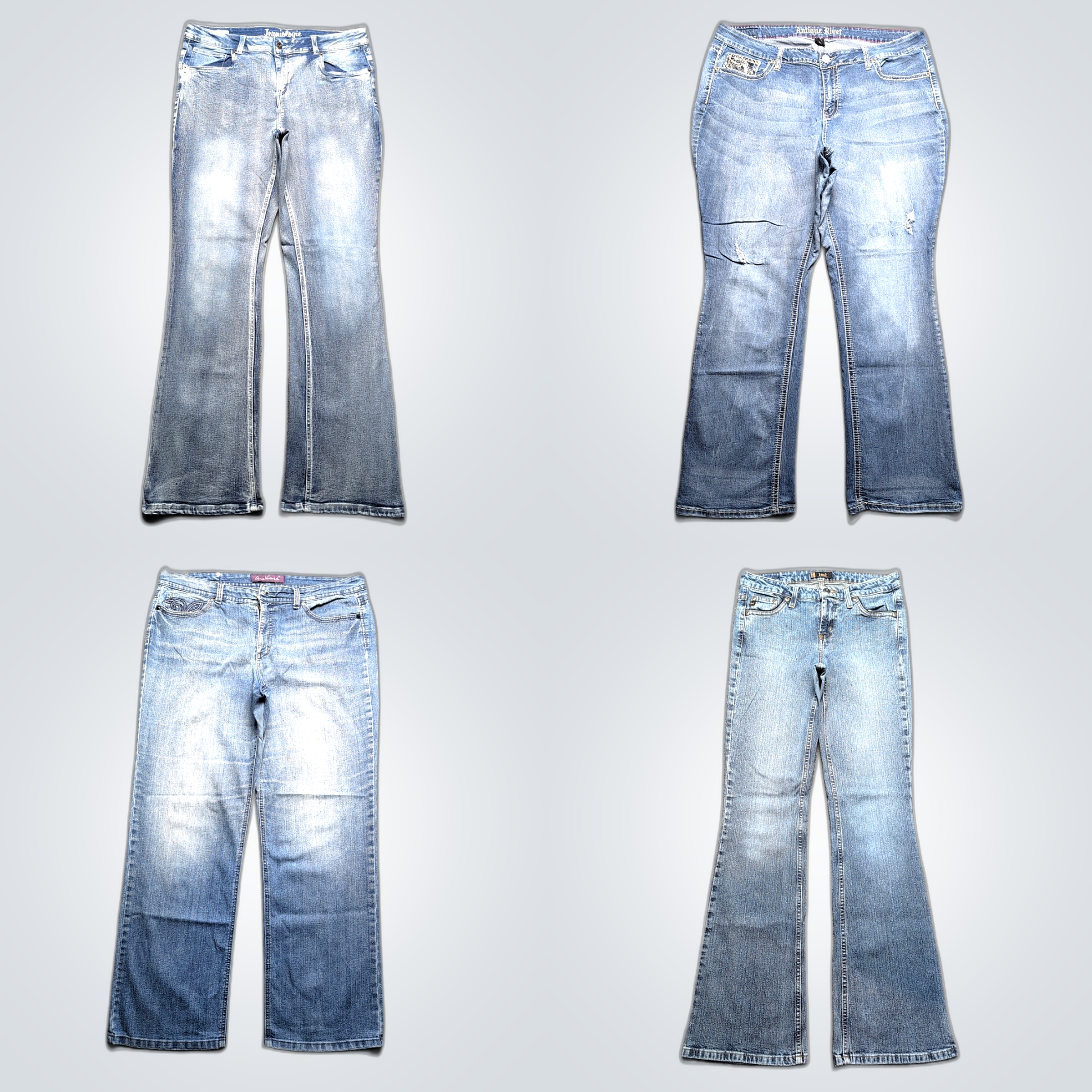 Bootcut & Flare Jeans Bundle: Silver, Faded Glory,..