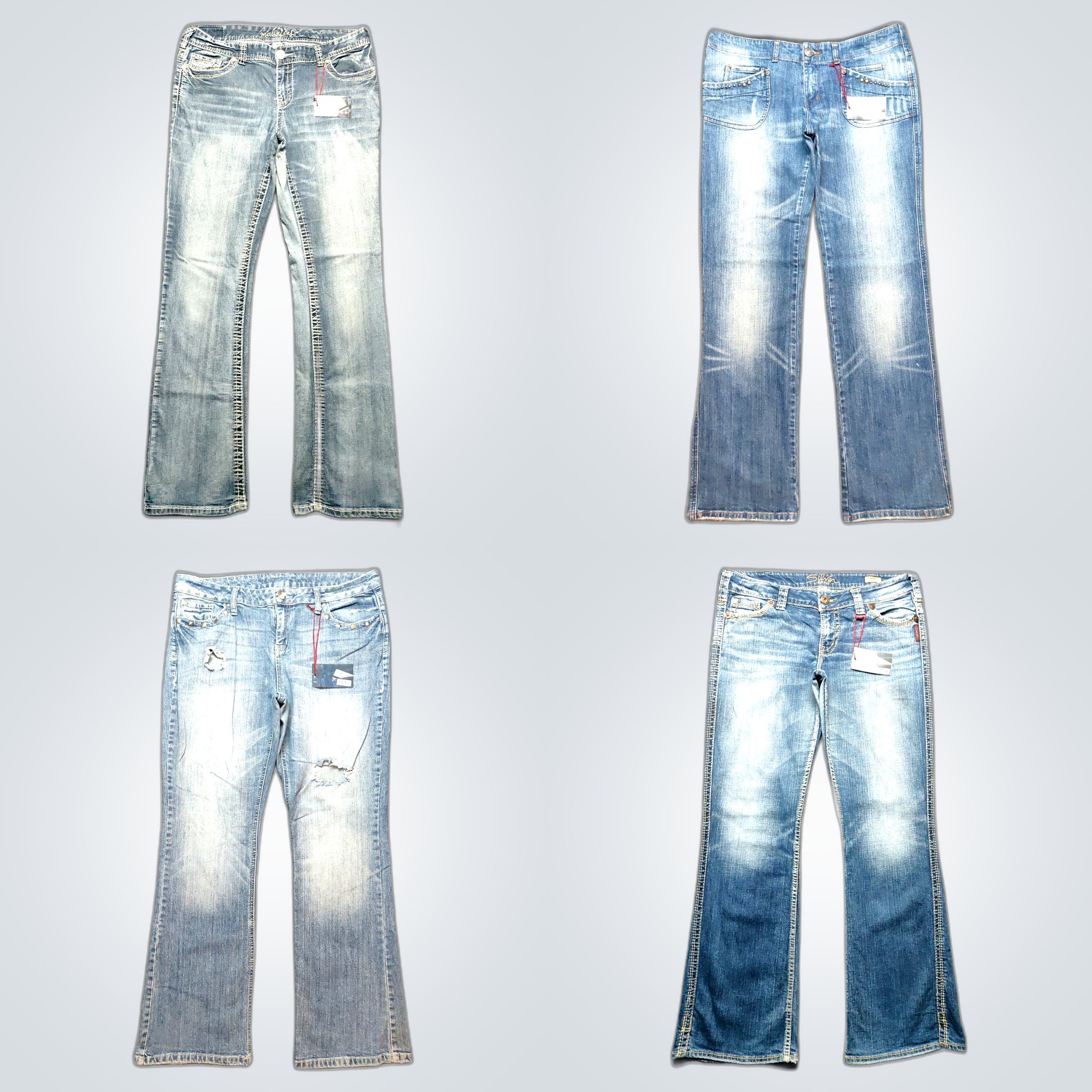 Bundle di jeans bootcut Y2K