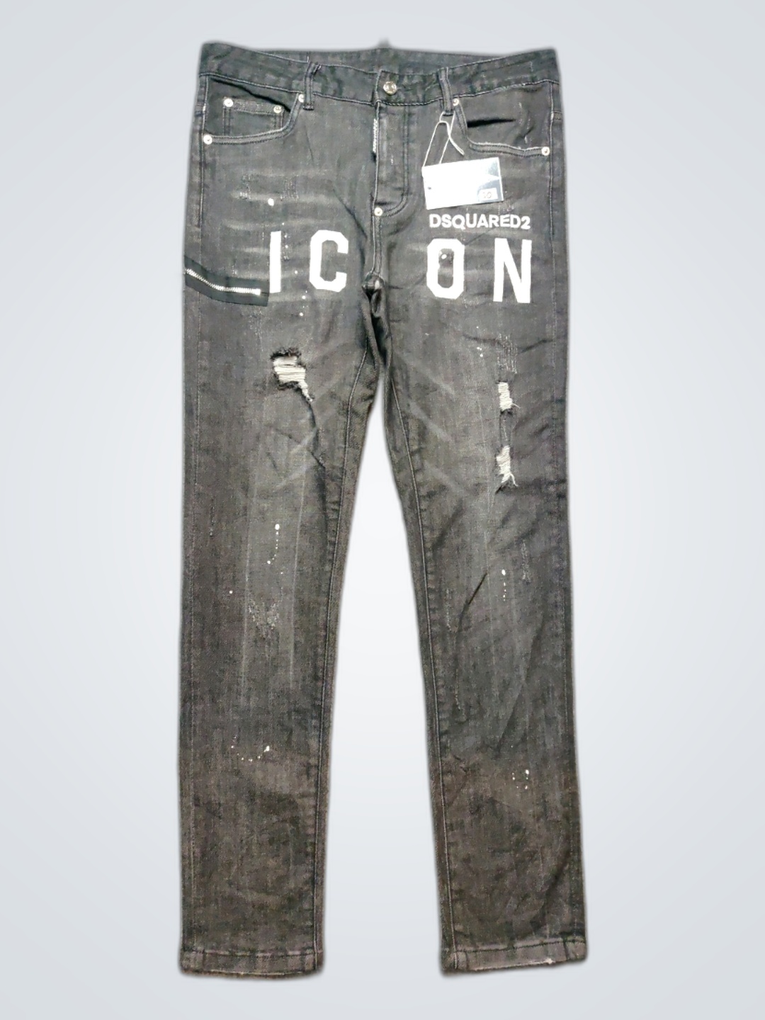 DSquared2 Distressed Logo Jeans