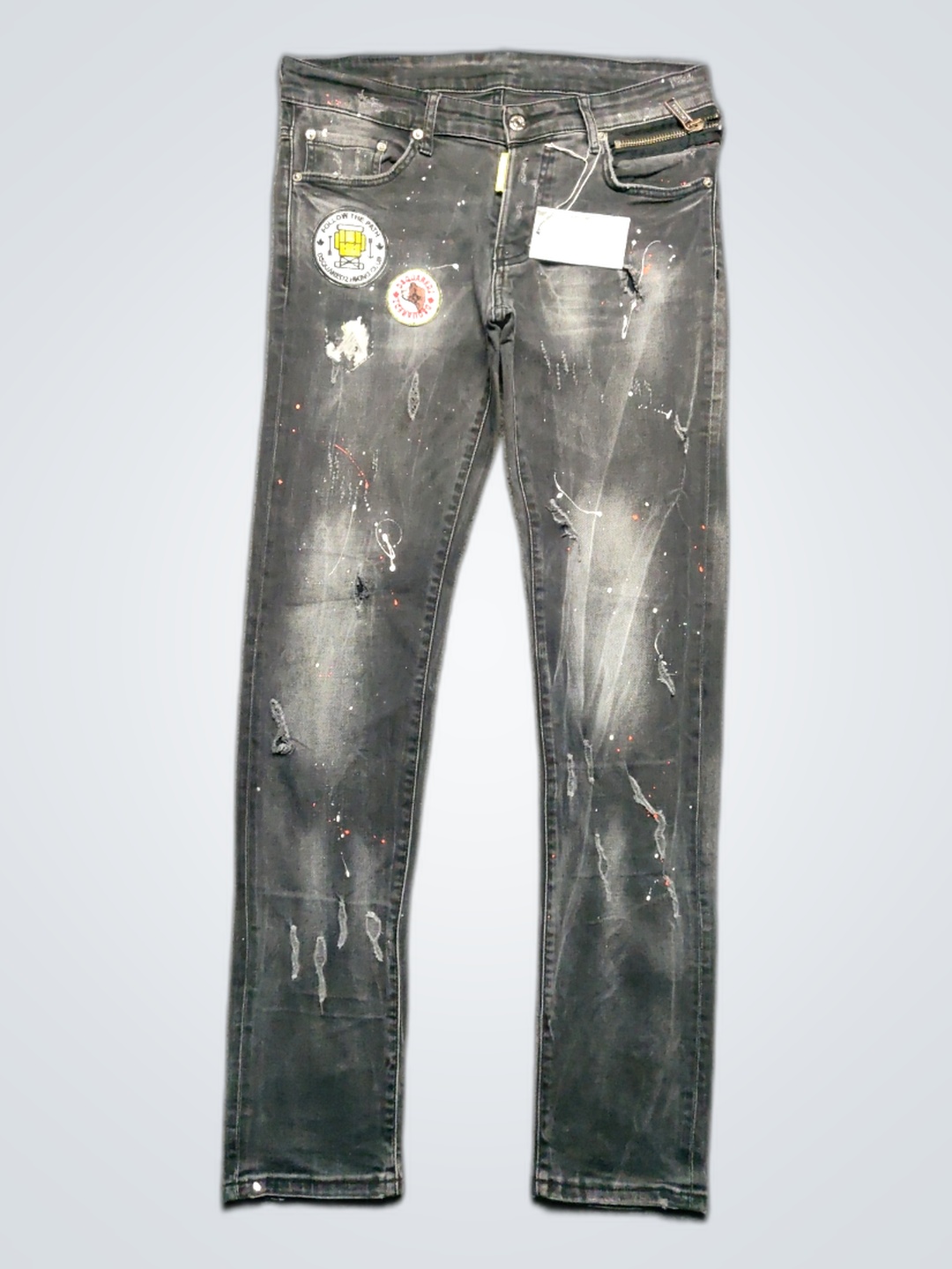 Dsquared2 Black Paint Splat Jeans