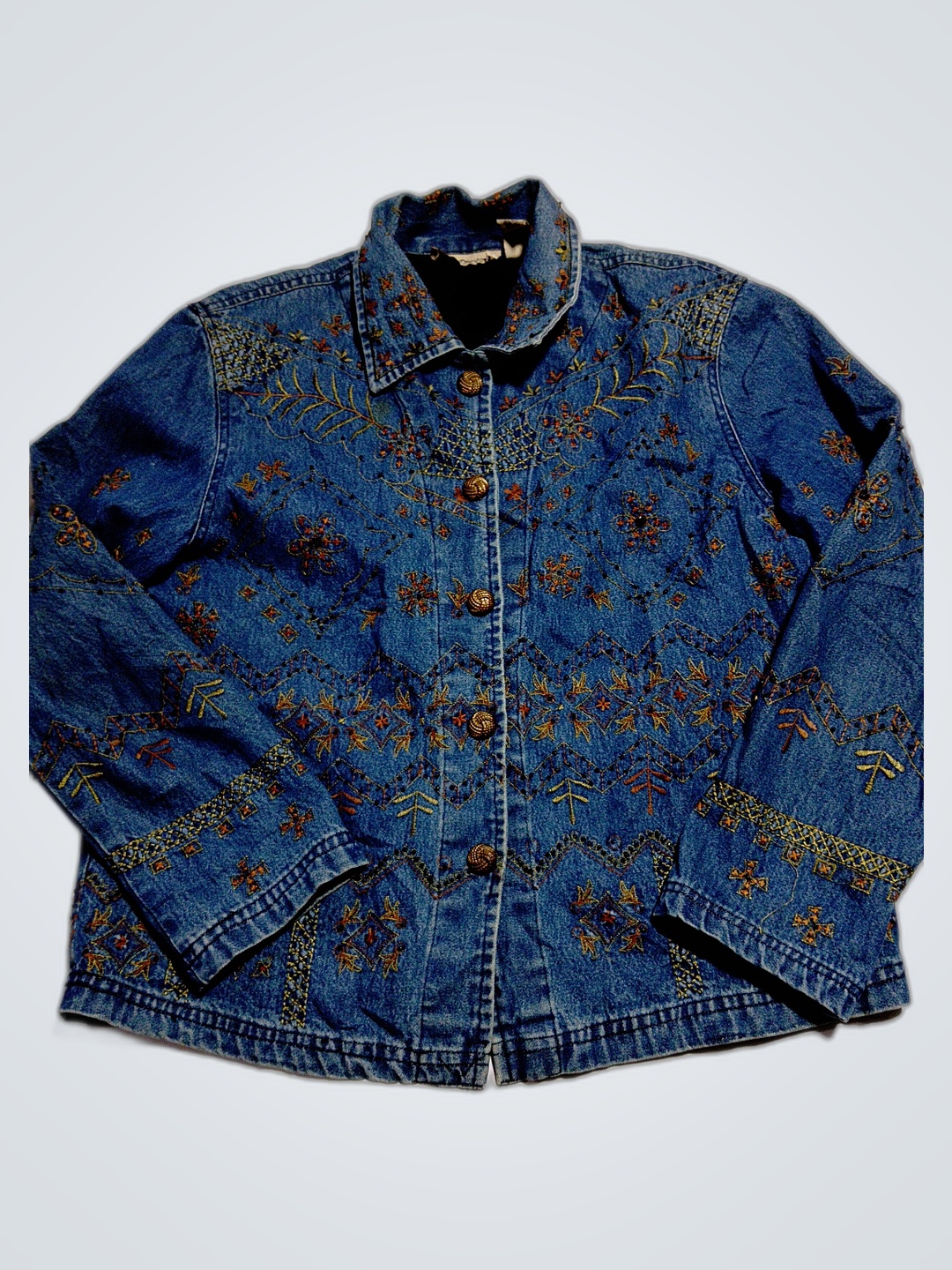 Embroidered Denim Jacket