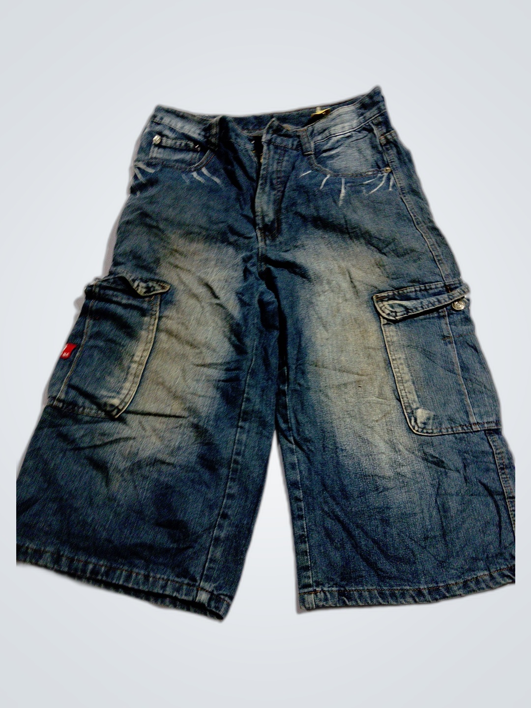 Shorts cargo en denim