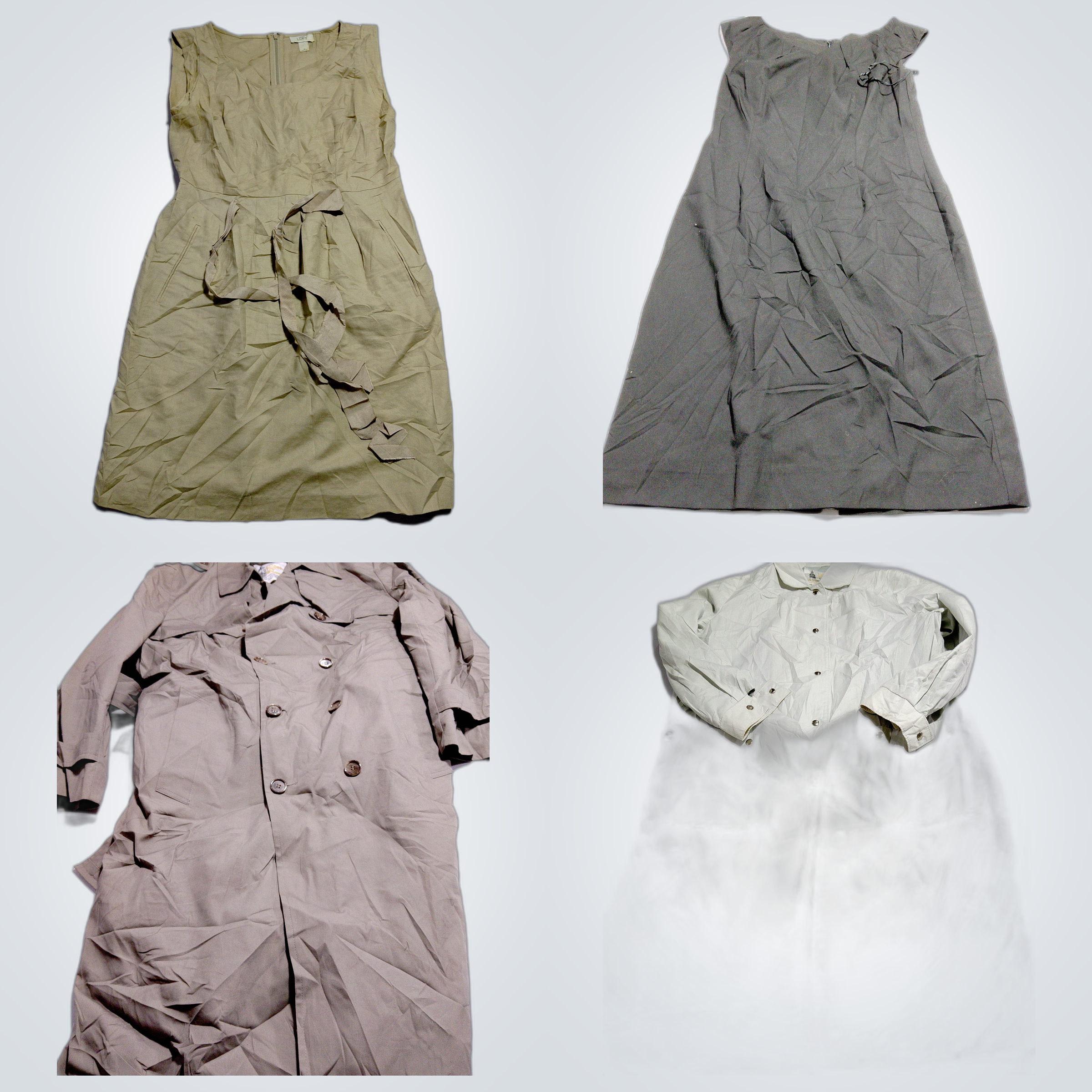 Conjuntos de abrigos trench London Fog, vestidos L..