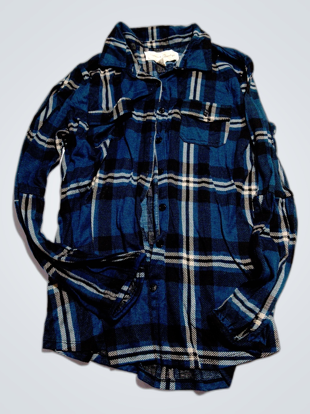 Camisa Azul Xadrez French Laundry